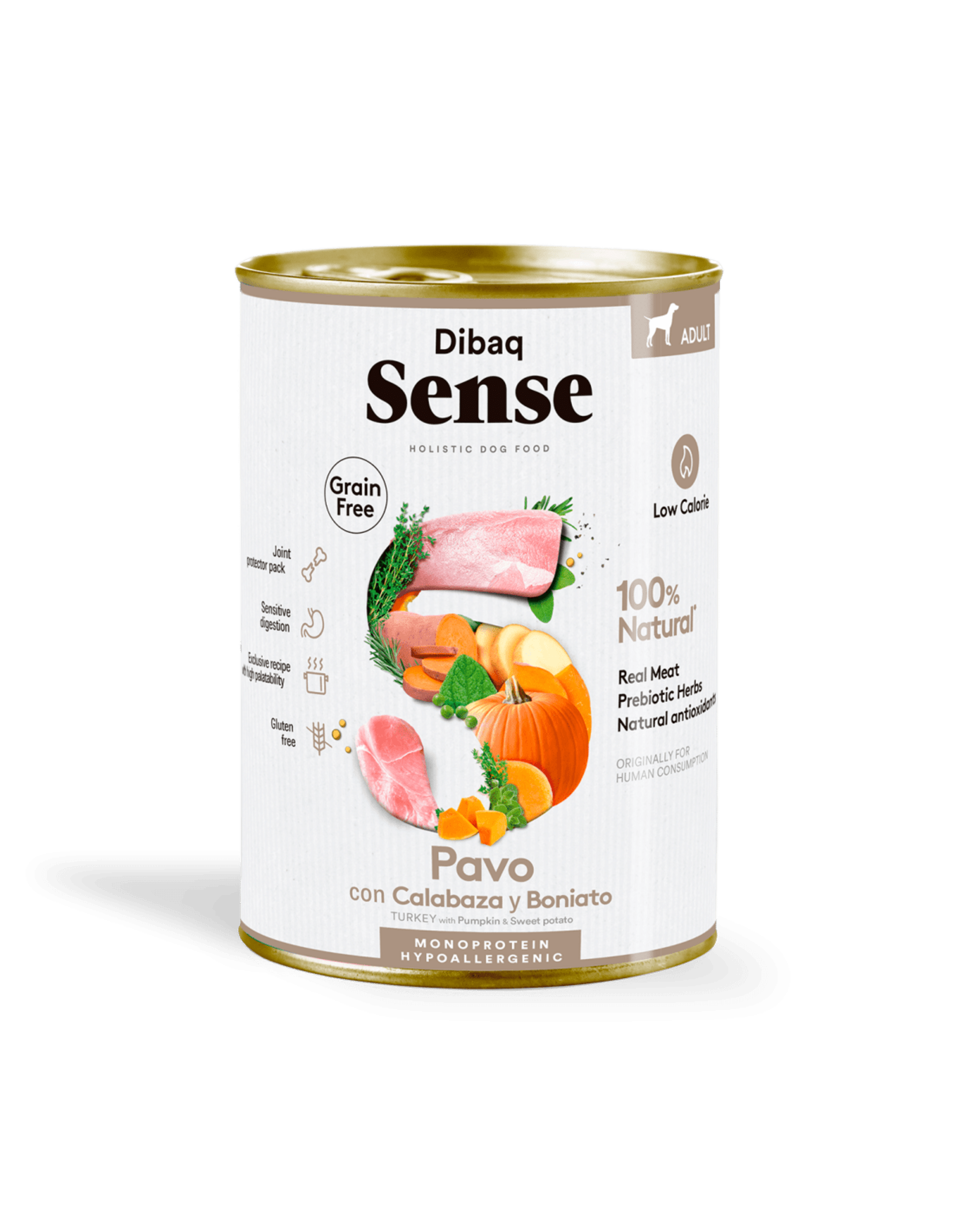 Dibaq sense grain free pavo y calabaza - 1