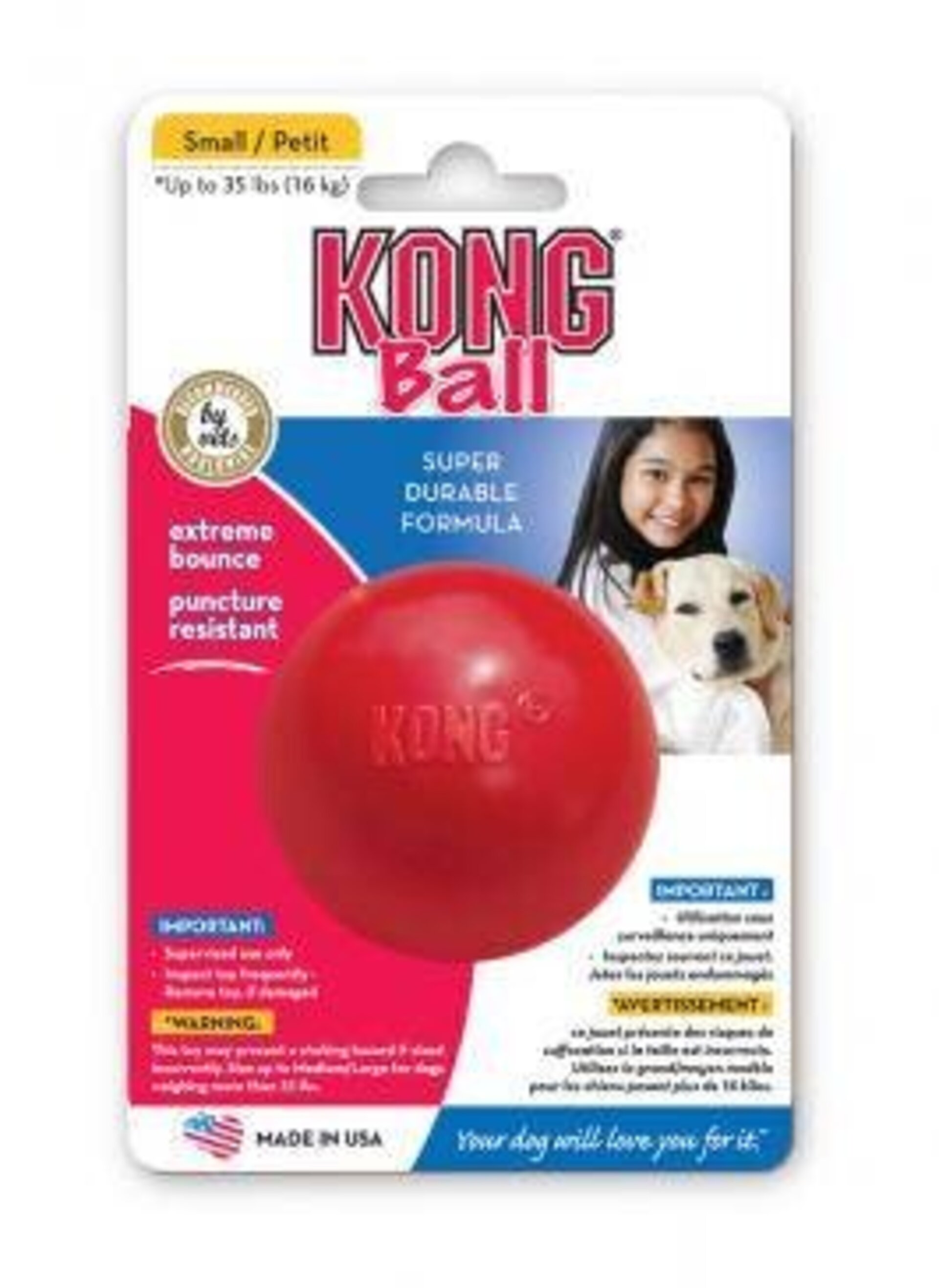 KONG Pelota resistente para perros - 1