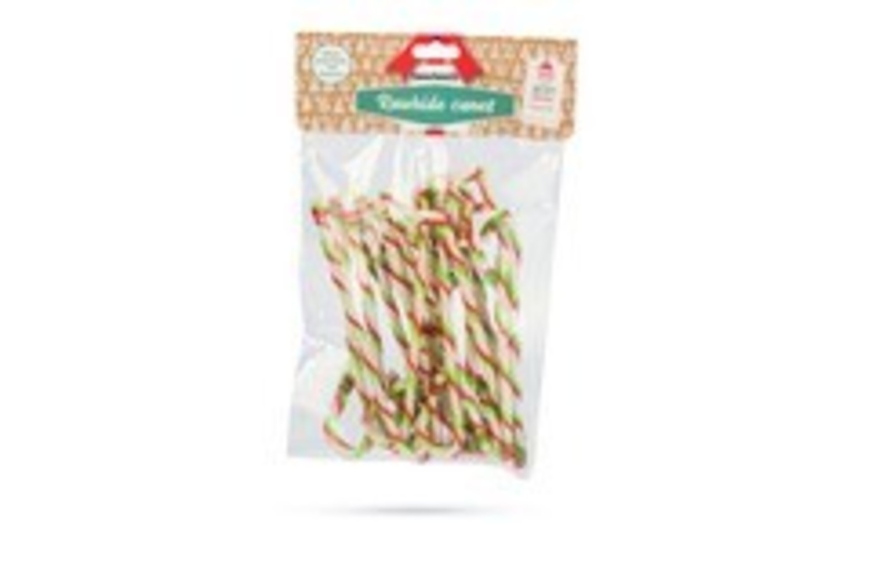 Beeztees bastón de piel masticable para perro navidad 16uds - 1