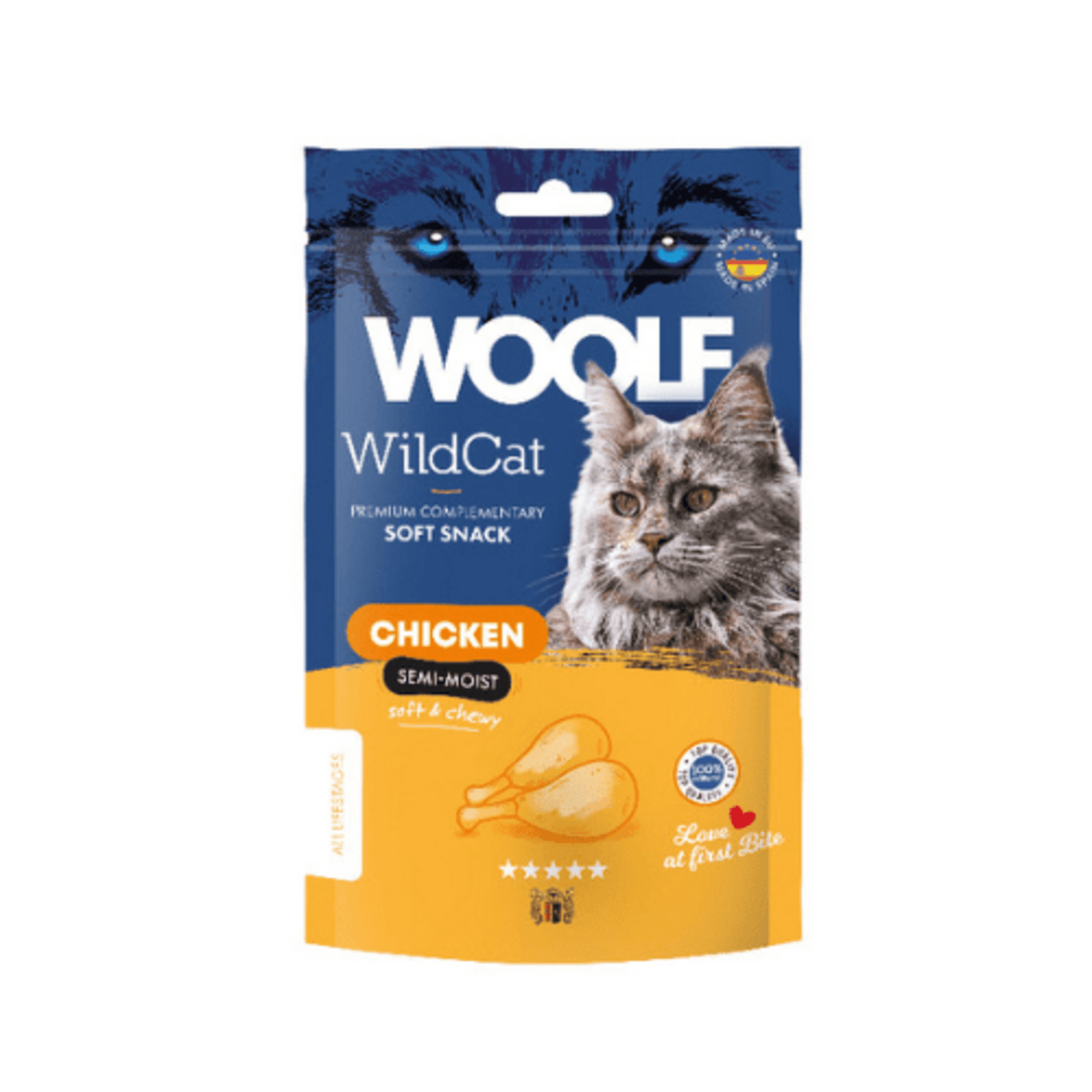 WildCat Snack Semihúmedo de Pollo para Gatos 50gr - 1