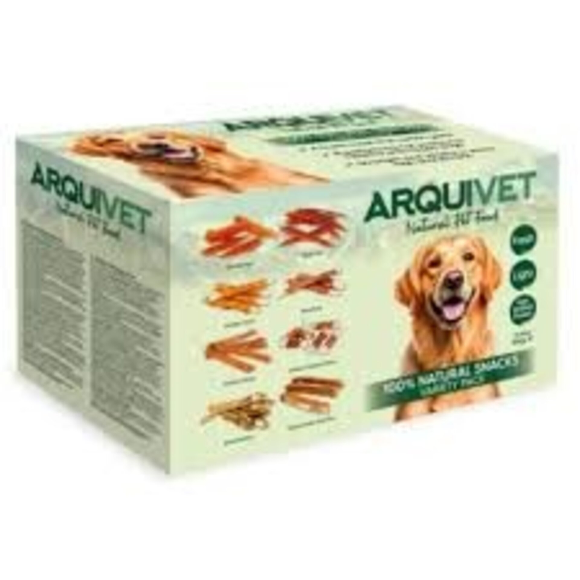 Variety Pack Snacks naturales para perros - 8 bolsas variadas de 100g - 1