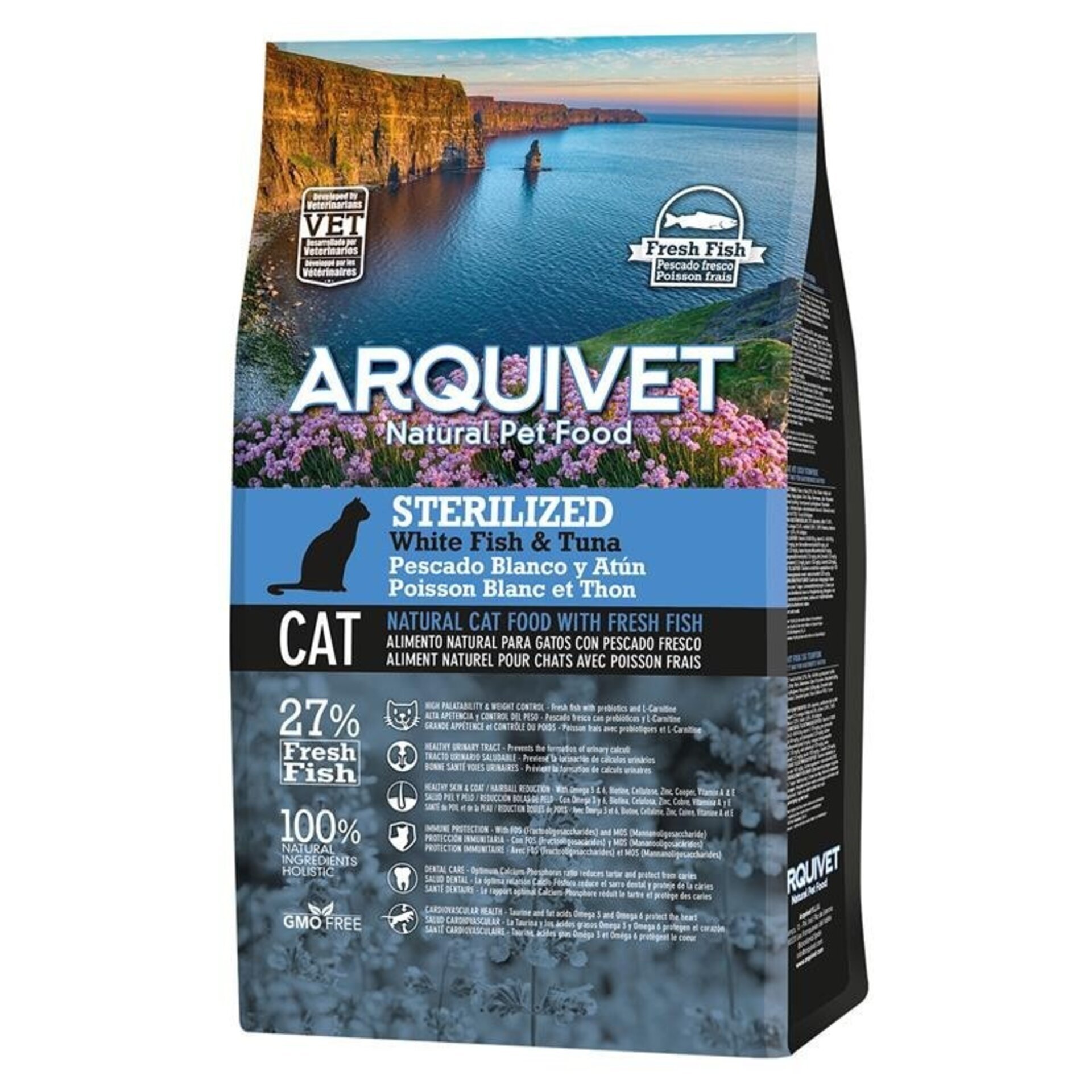 Arquivet Sterilized / Pescado blanco y atún (Alimento completo) - 2