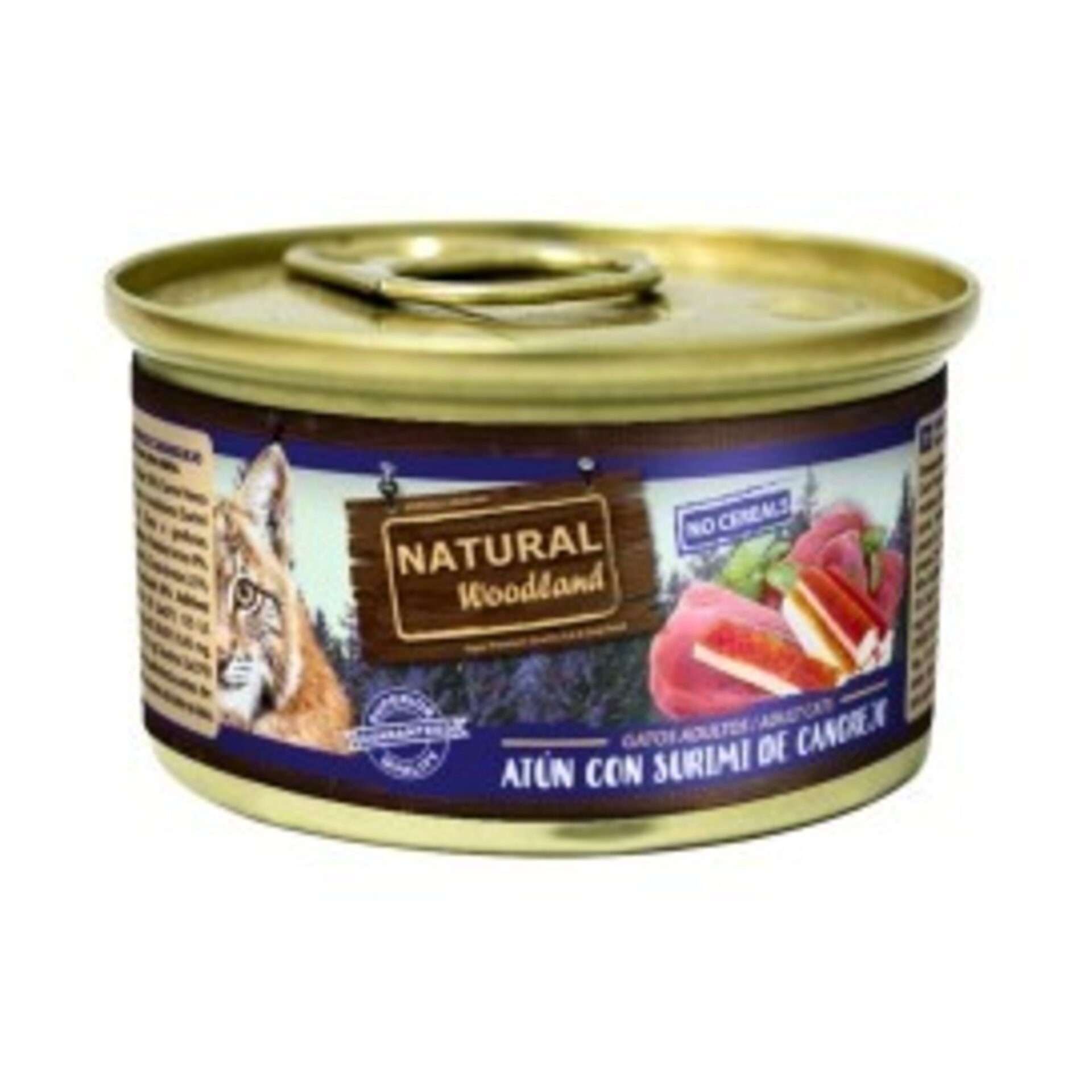 Natural Woodland Atún con Surimi de Cangrejo para Gato 85g - 1