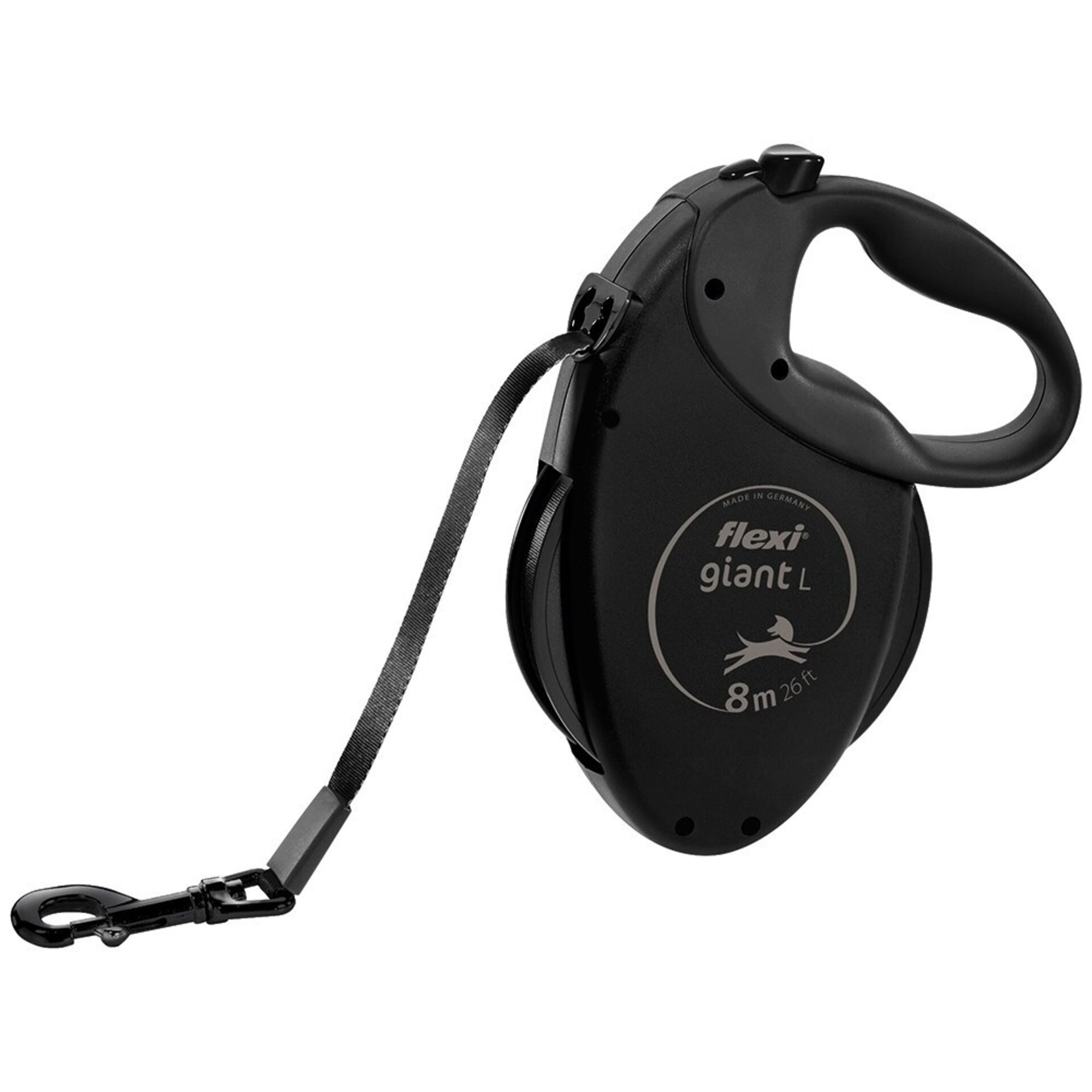 Flexi correa retractil edition de cinta negra giant L - 1