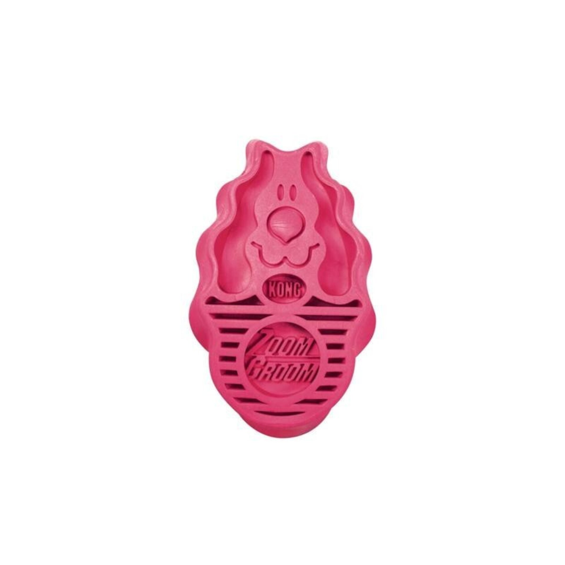 KONG Zoom Groom Cepillo para Pelo Corto Rosa - 1