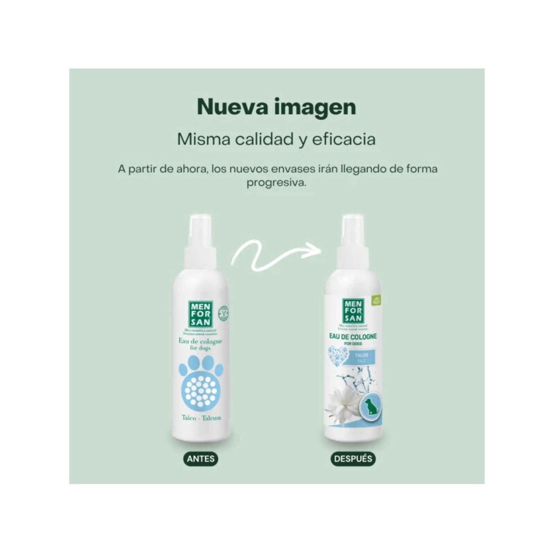 Agua de colonia para perros Talco 125ml - 2