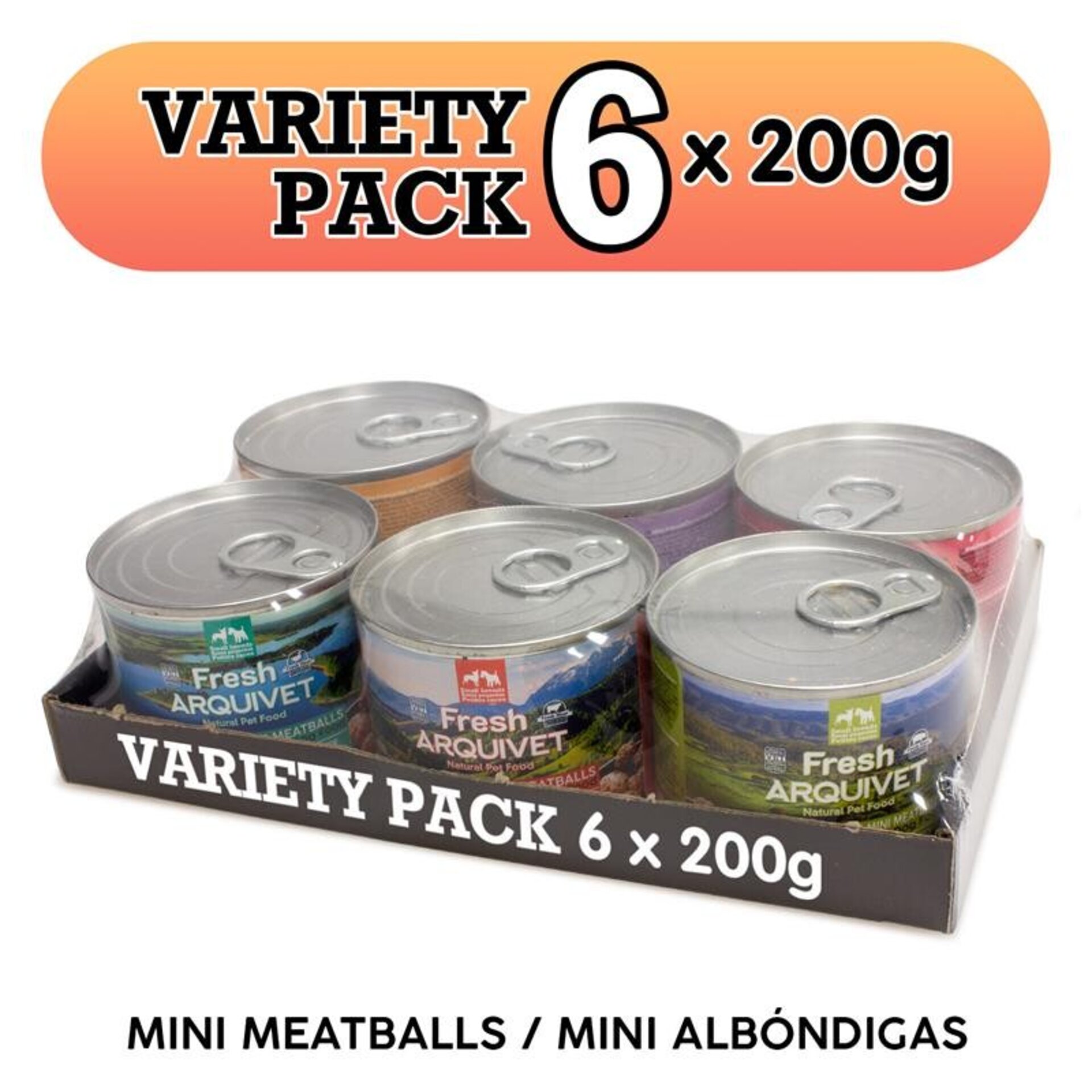 PACK 6 unidades x 200 g Arquivet Fresh Mini Meatballs - 2