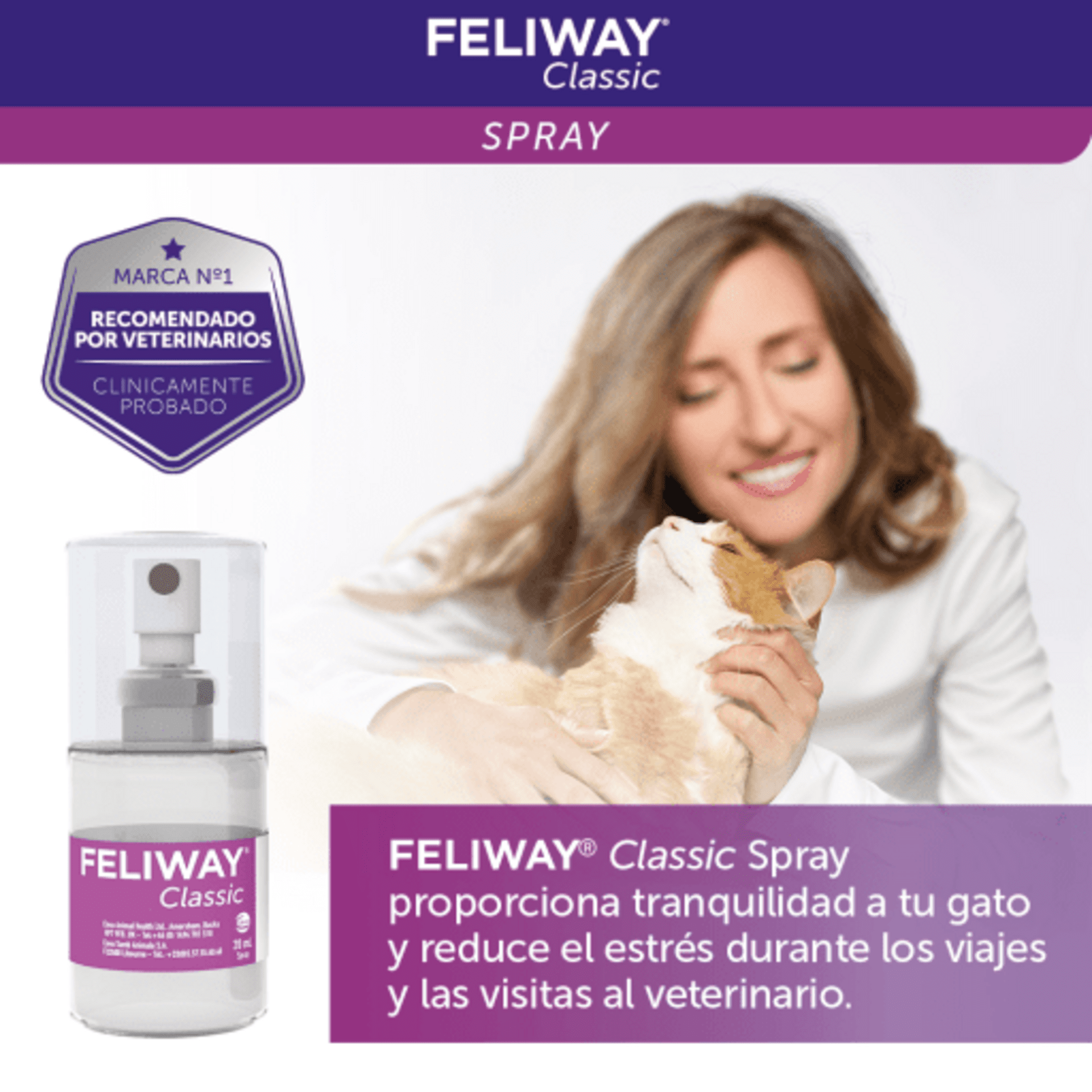 Feliway Classic Spray Antiestrés para Gatos 60ml - 2