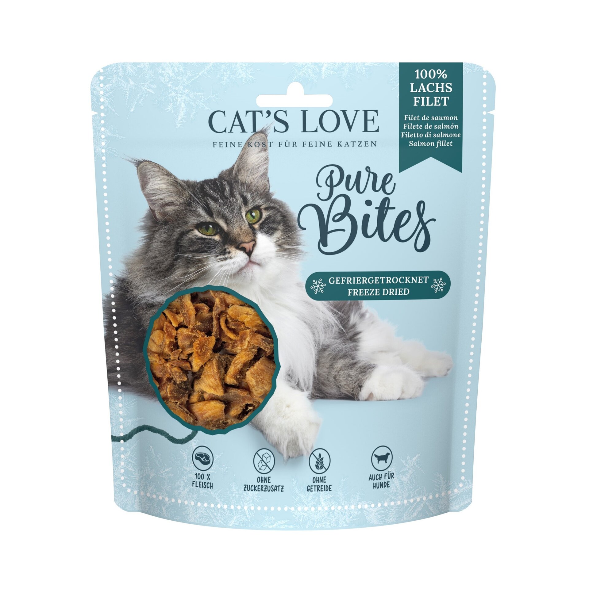 Cat´s love snack liofilizado para gato salmón 50g - 1