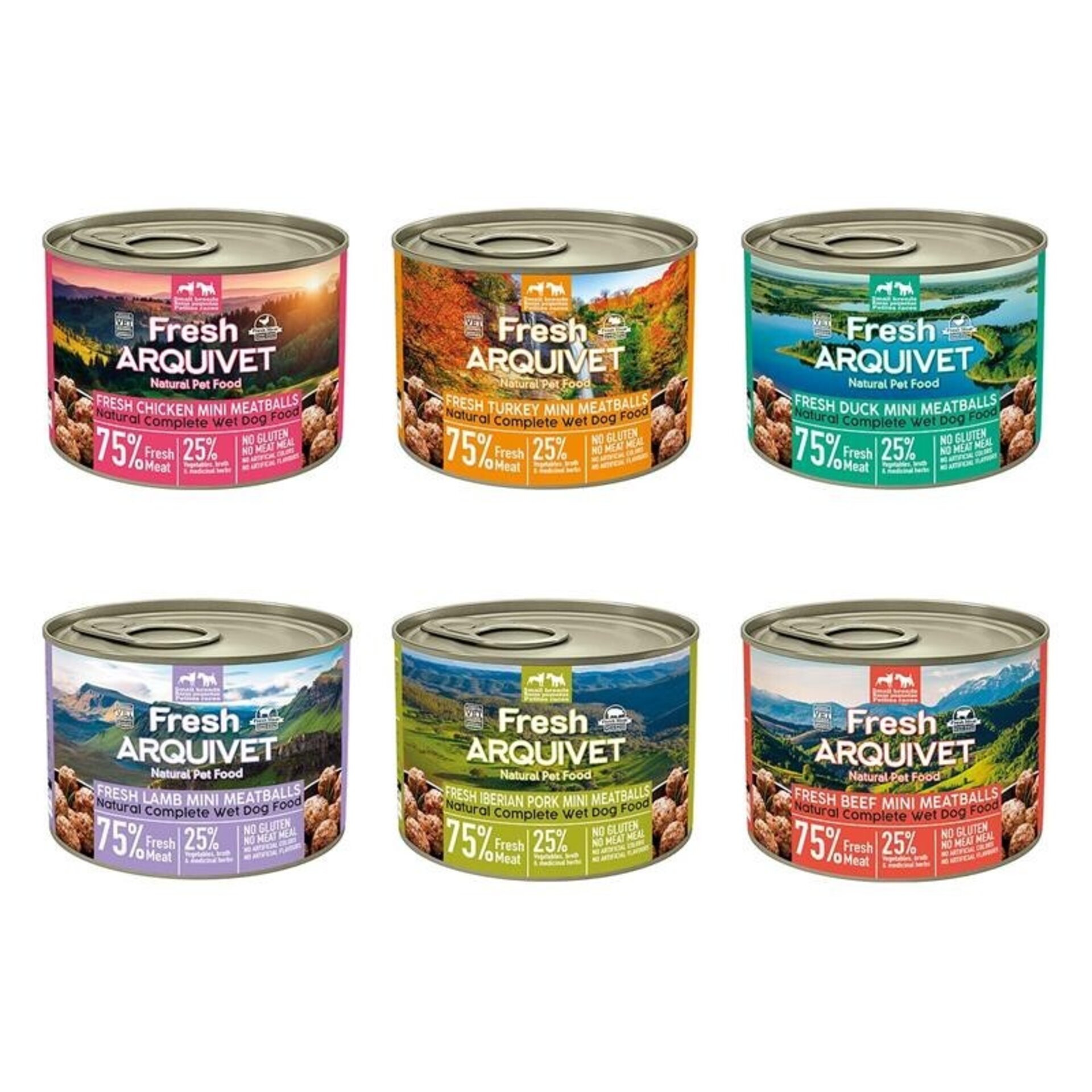 PACK 6 unidades x 200 g Arquivet Fresh Mini Meatballs - 3