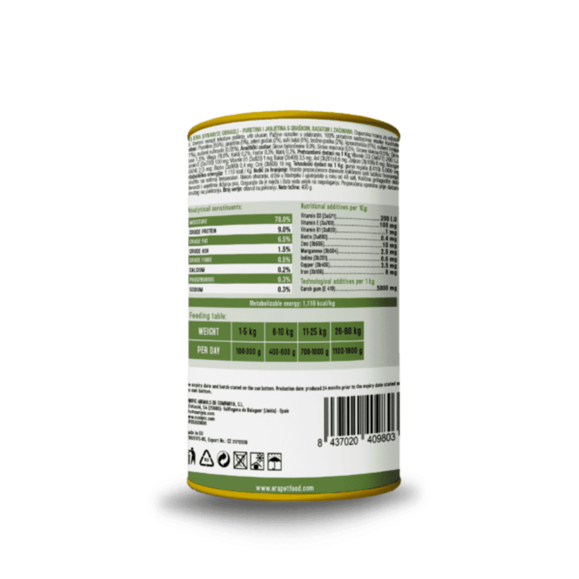 Alimento Húmedo ERA Sybarite de Pavo y Cordero para Perros - 2