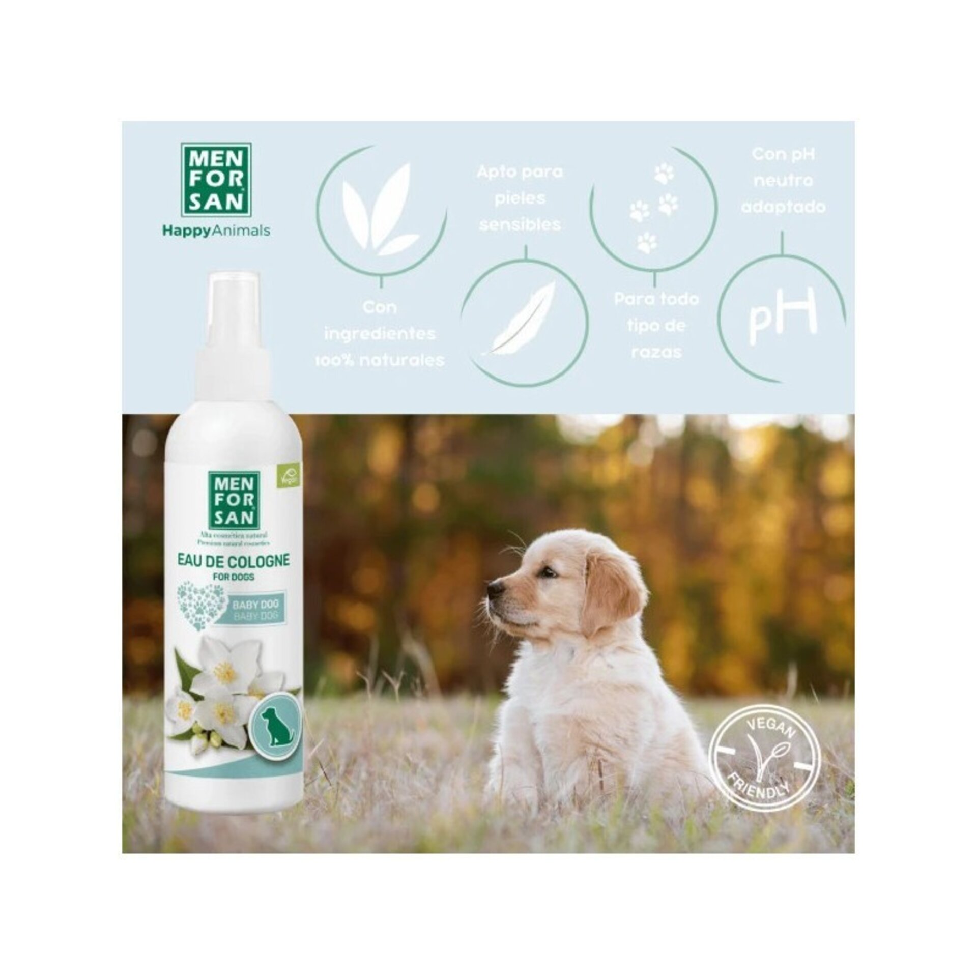 Agua de colonia para perros baby dog 125ml - 3