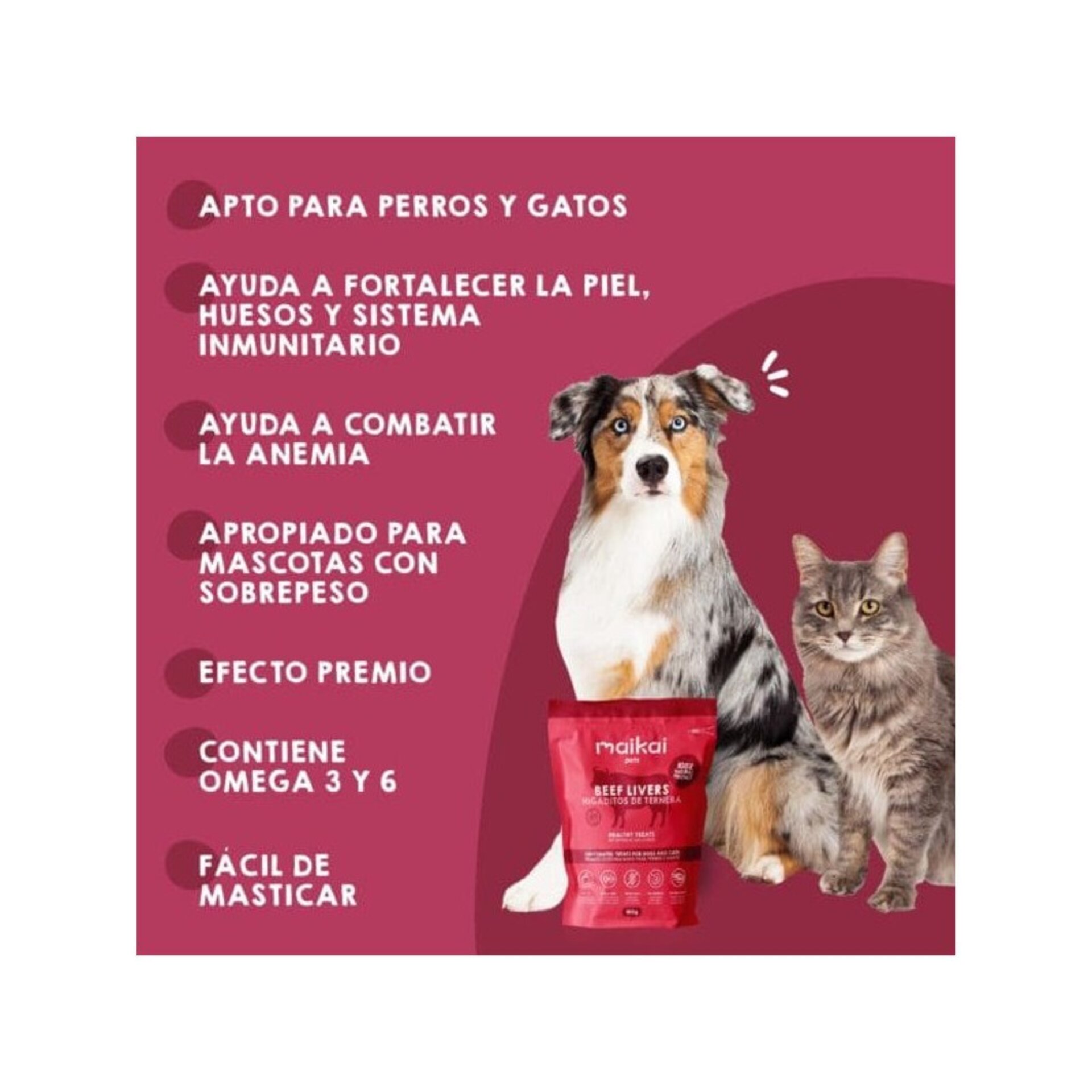 Snacks de Higaditos de Ternera para perros y gatos – 100g - 4