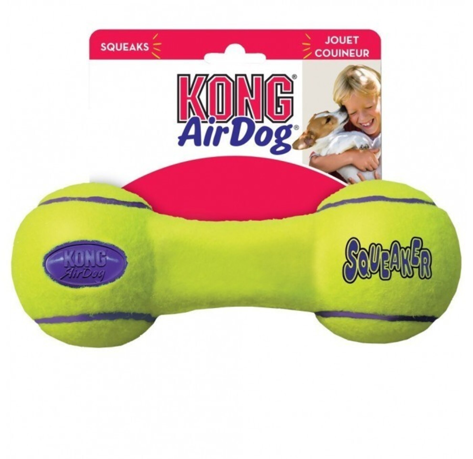 KONG Squeaker Dumbbell Pesa Perros - 1