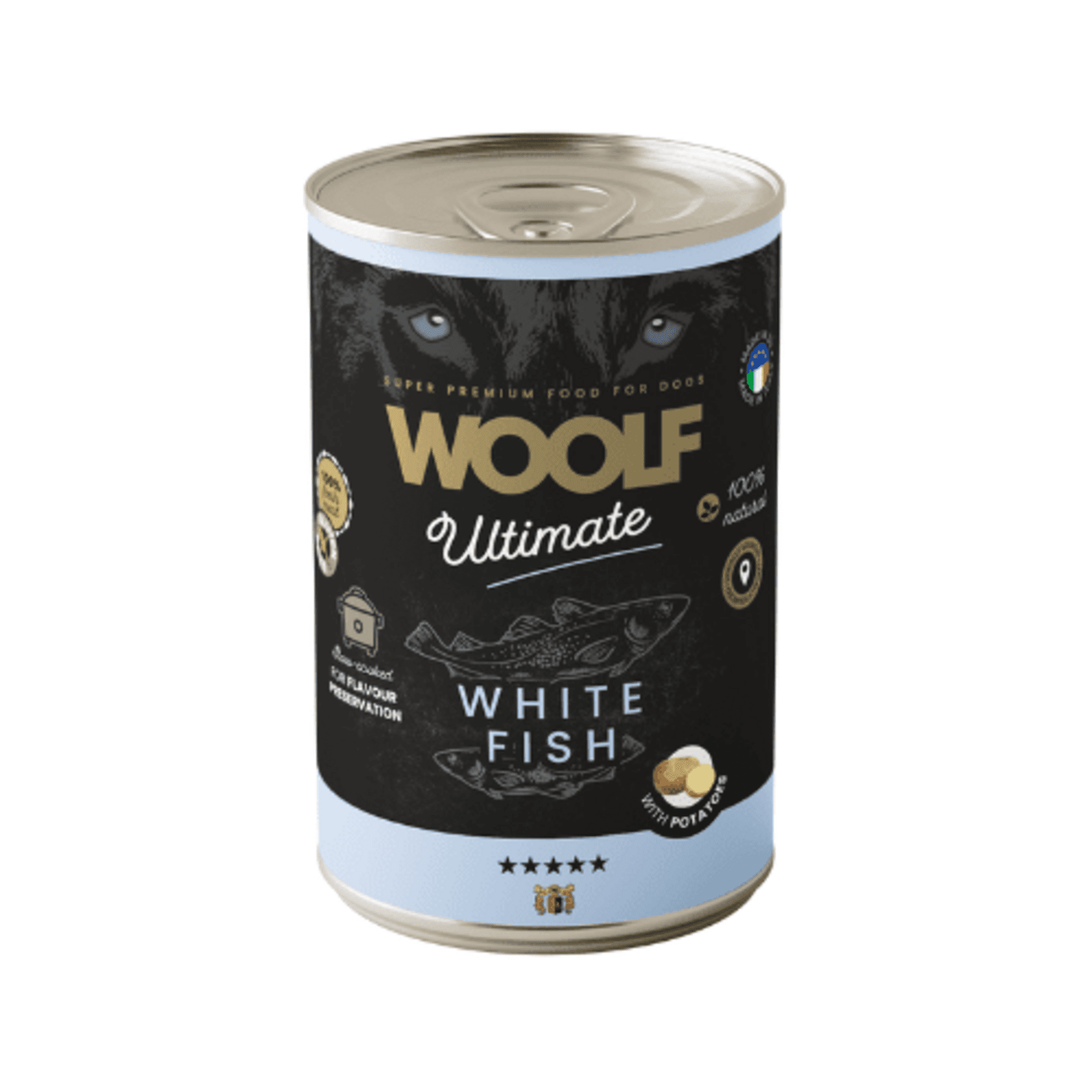 Latas de Pescado Blanco para perro 400gr - 1
