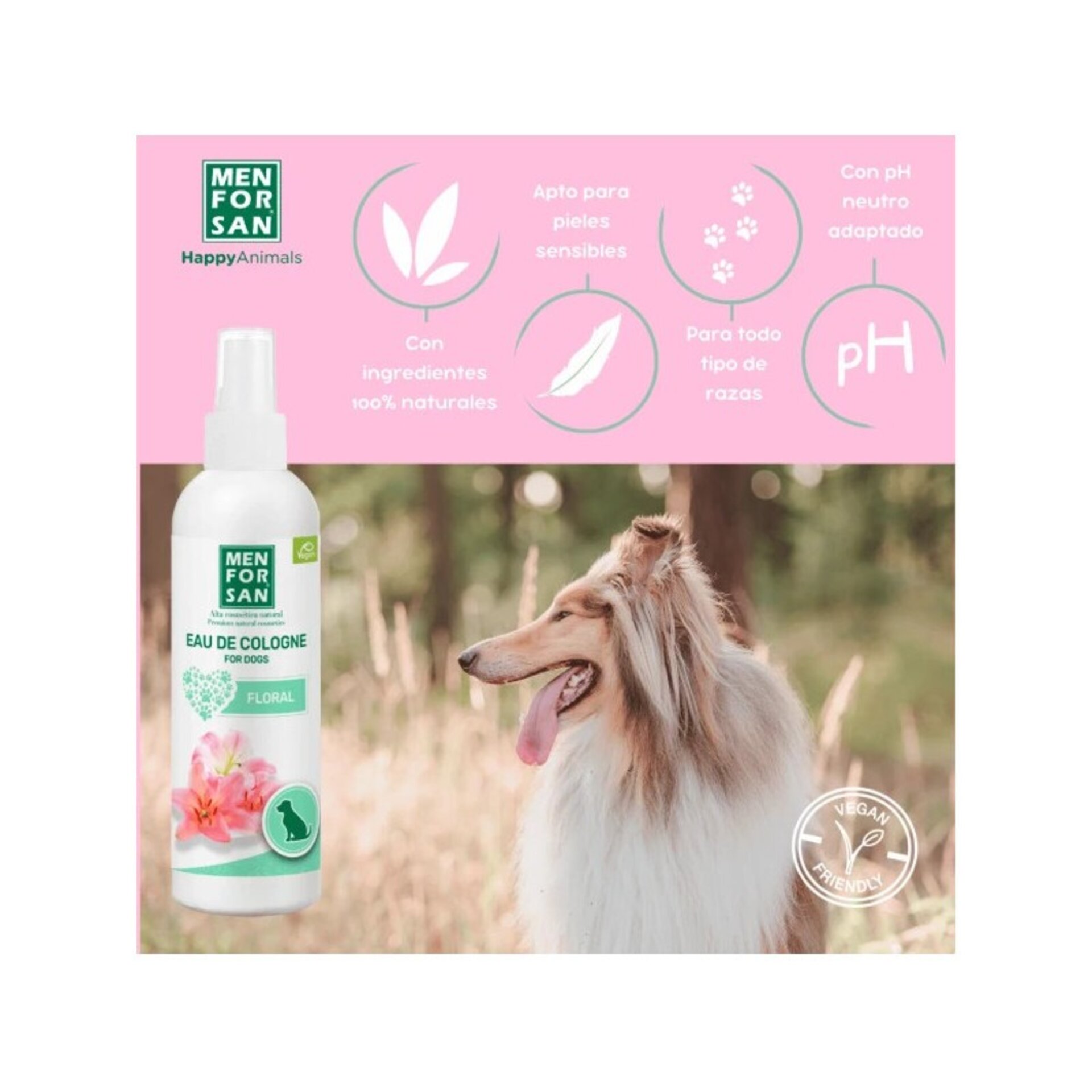 Agua de colonia para perros Floral 125ml - 4
