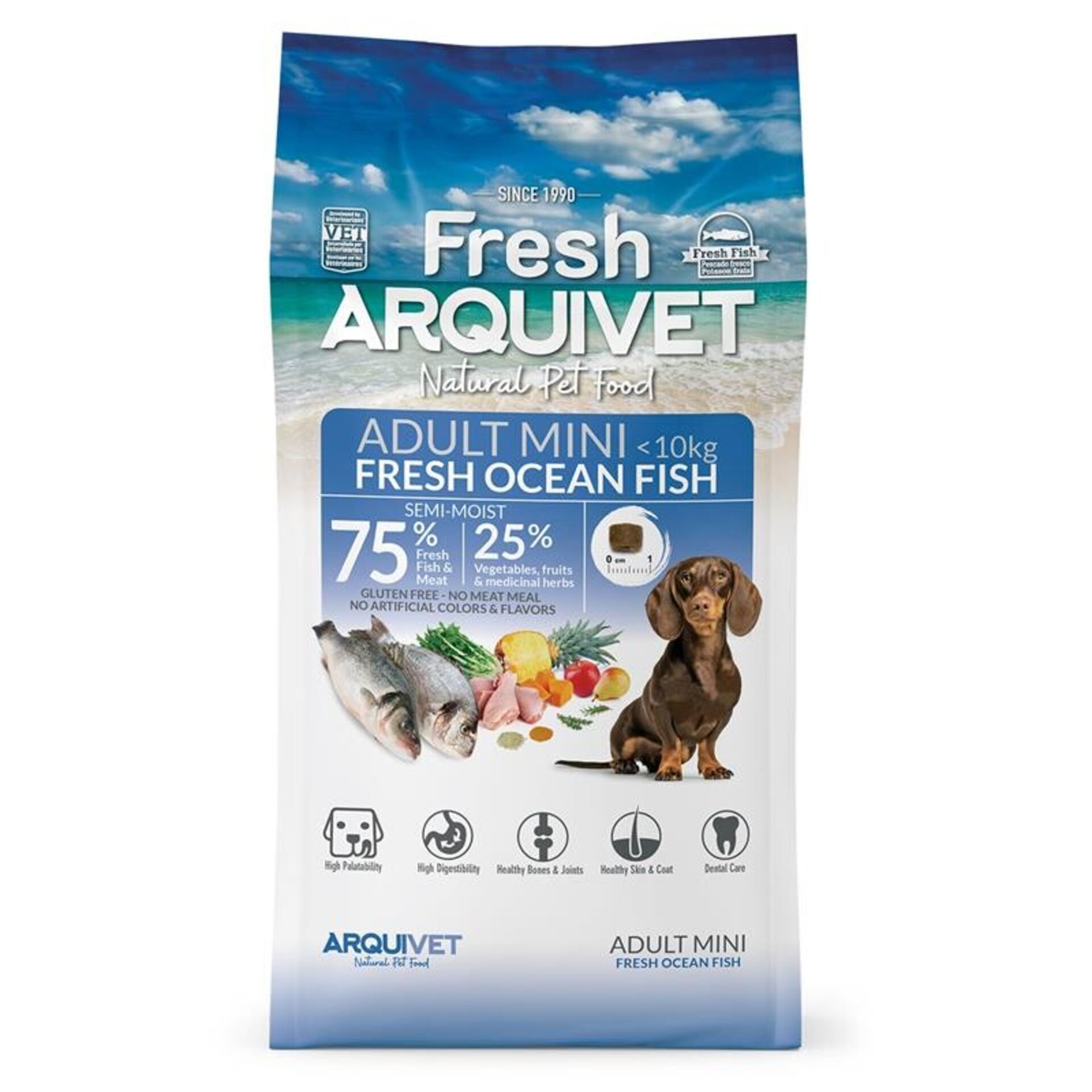 Arquivet Pienso Semihúmedo Fresh Ocean de Pescado para Perrros de Raza Pequeña - 1