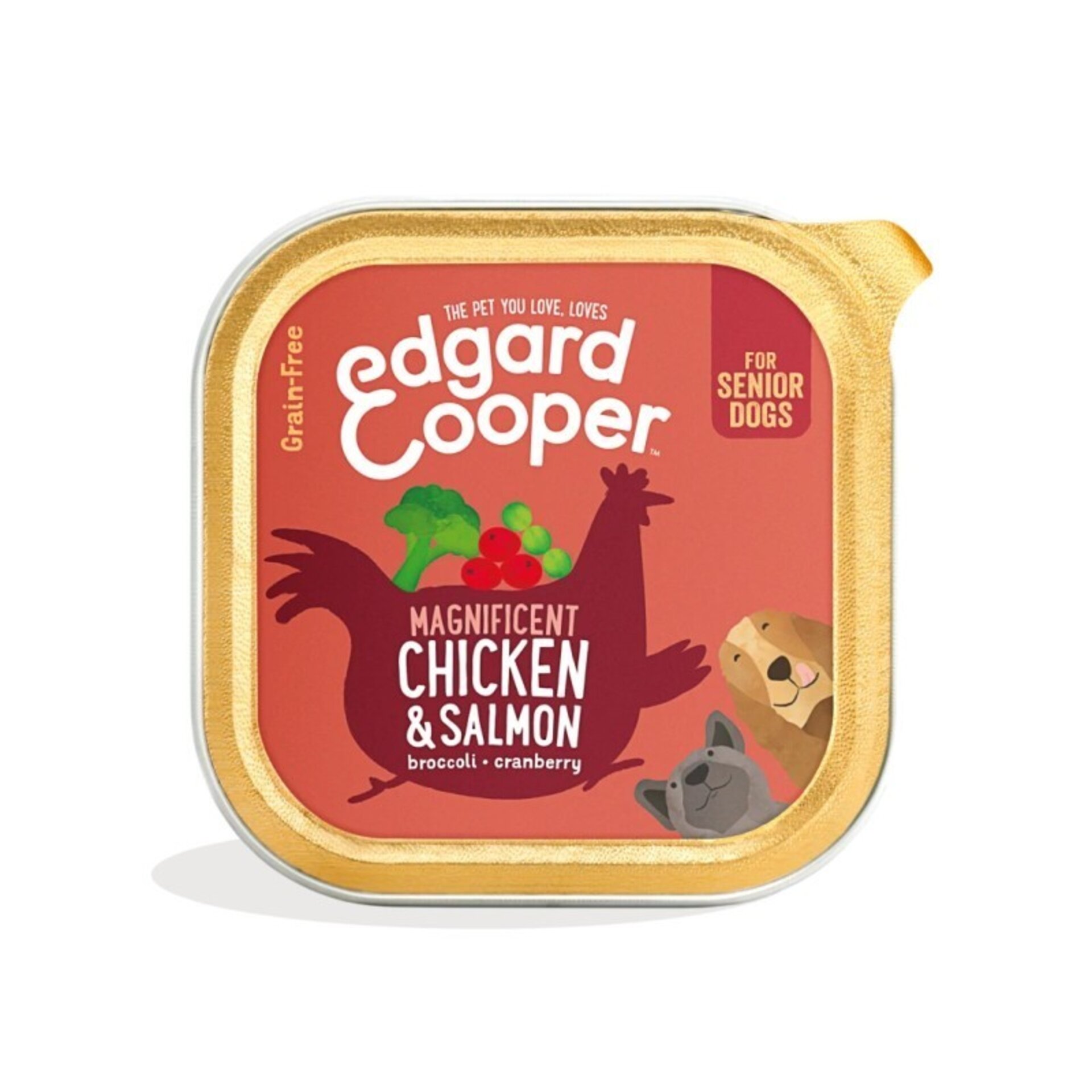 Edgar & Cooper Senior Pollo y Salmón 150 gr Tarrina para Perros - 1
