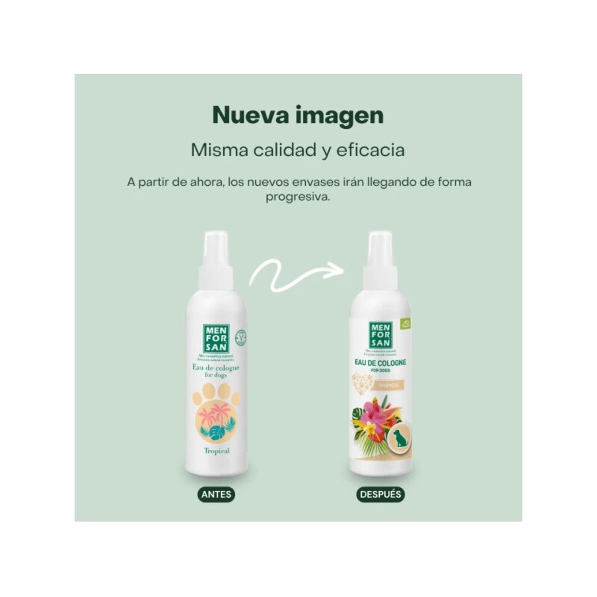 Agua de colonia para perros Tropical 125ml - 2