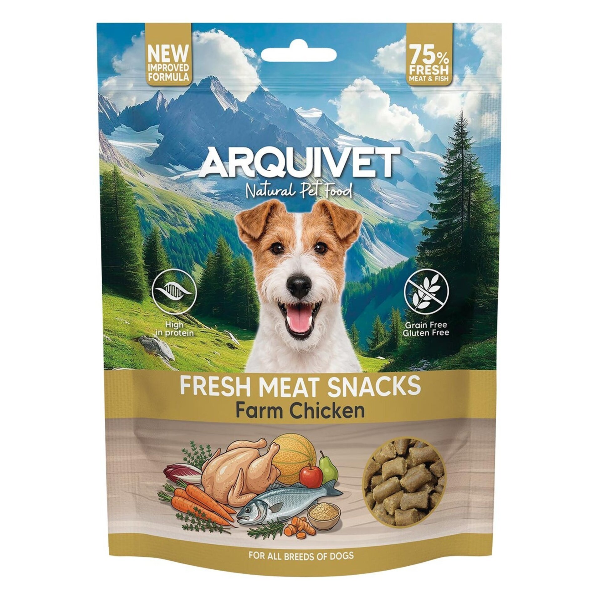 Snacks semihúmedos de pollo de granja - Fresh Meat Snacks - 2