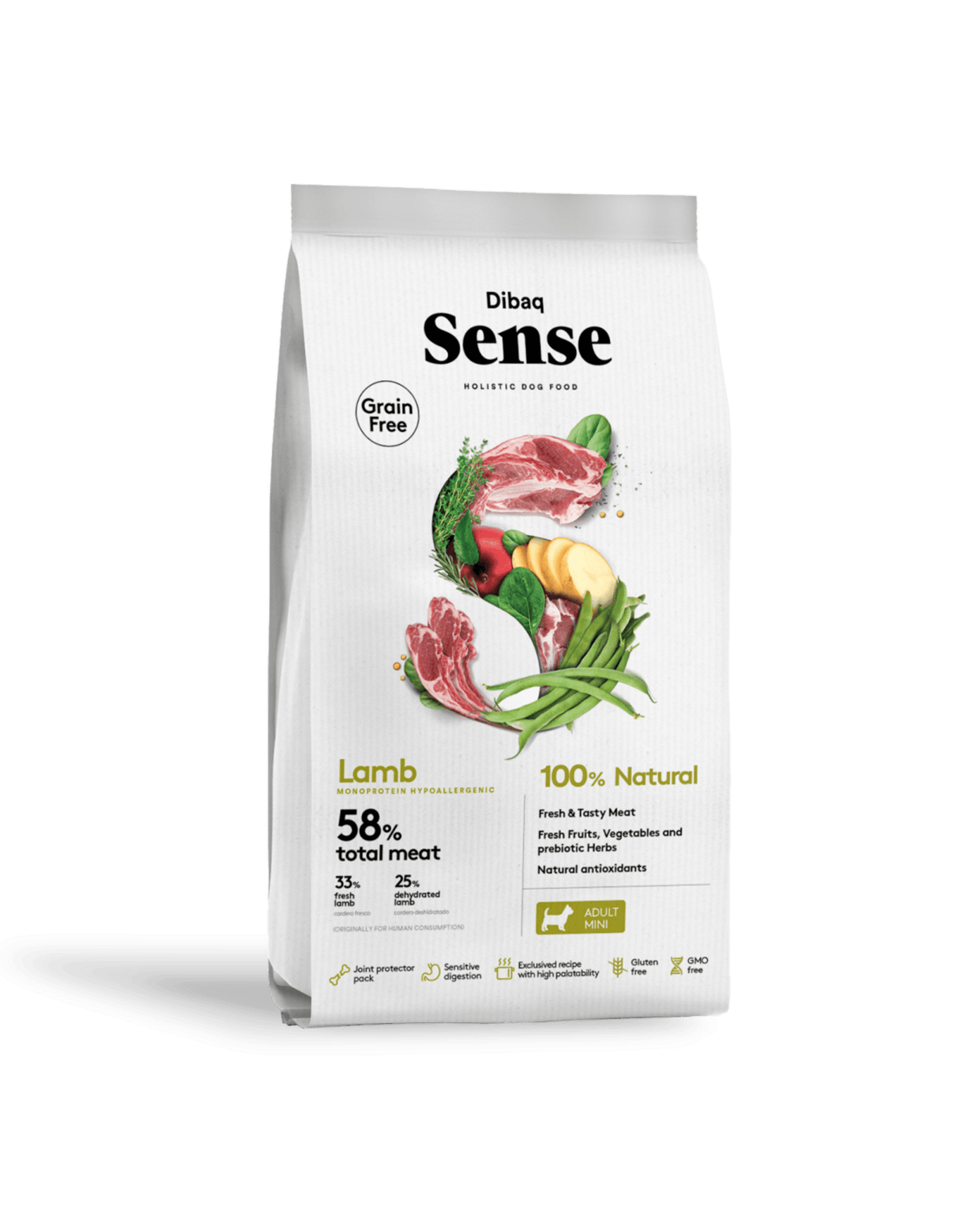 Dibaq Sense Grain Free Cordero Mini - 1