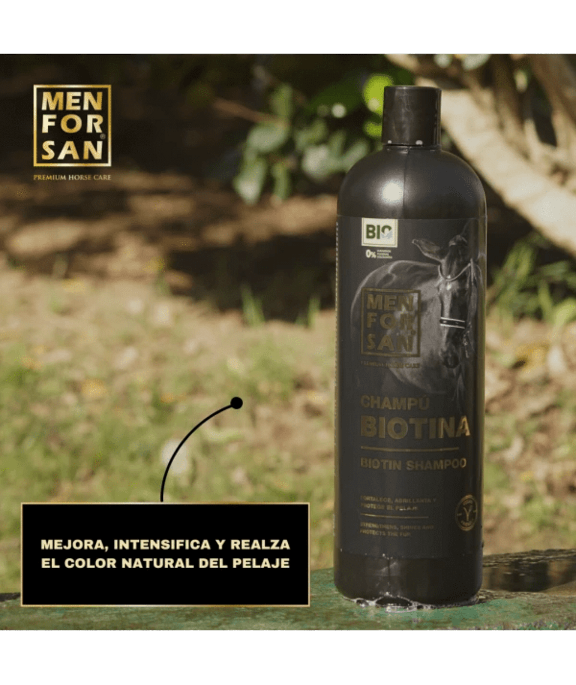 Champú de biotina para caballos 1L - 3