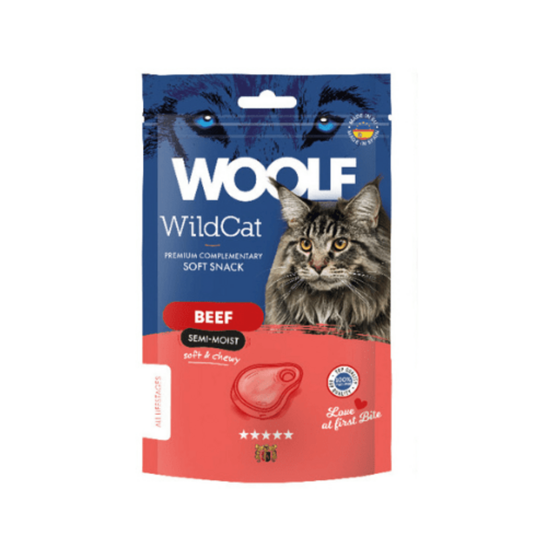 WildCat Snack Semihúmedo de Ternera para Gatos 50gr - 1