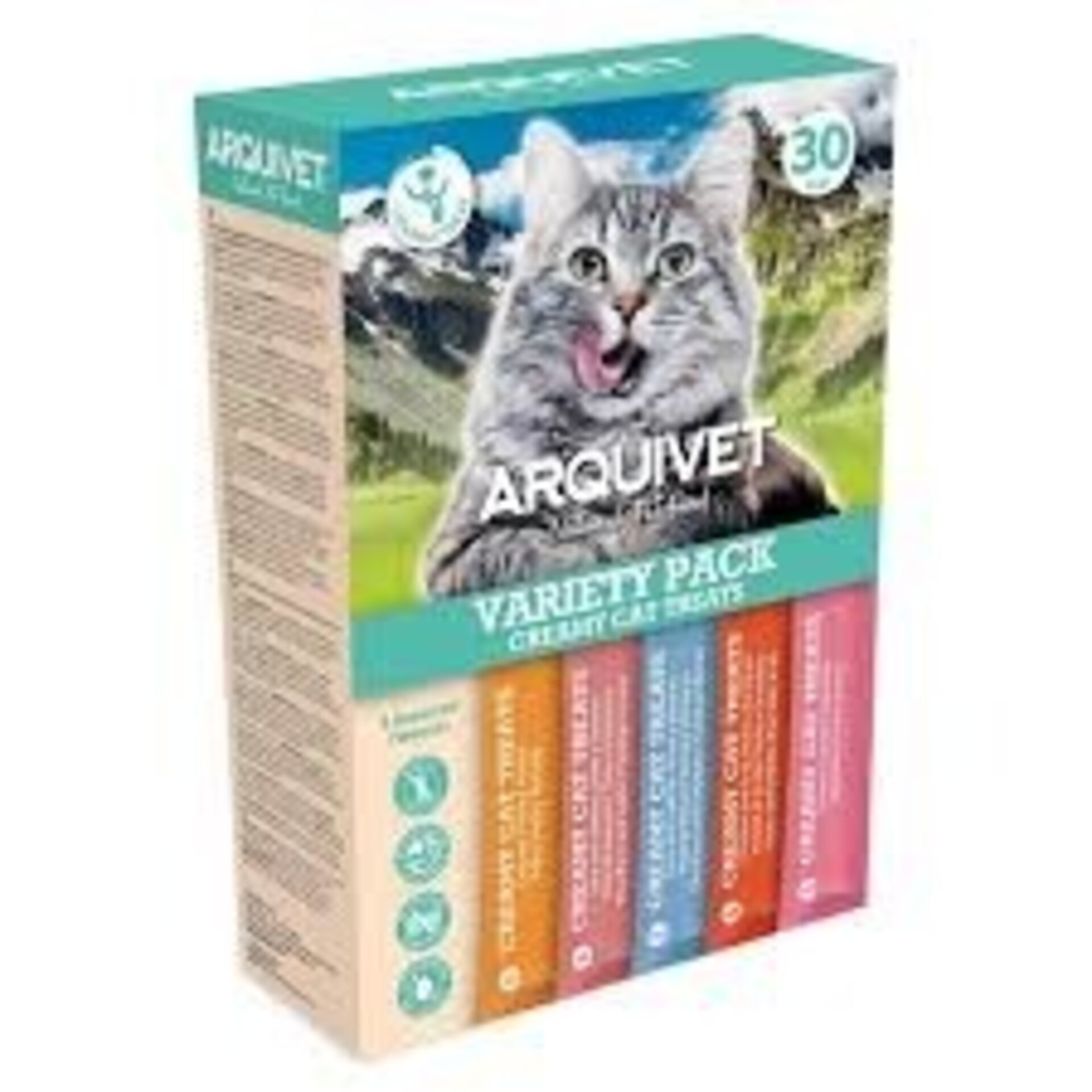 Variety Pack Creamy Cat Treats - Snacks cremosos para gatos - 30 unidades - 1