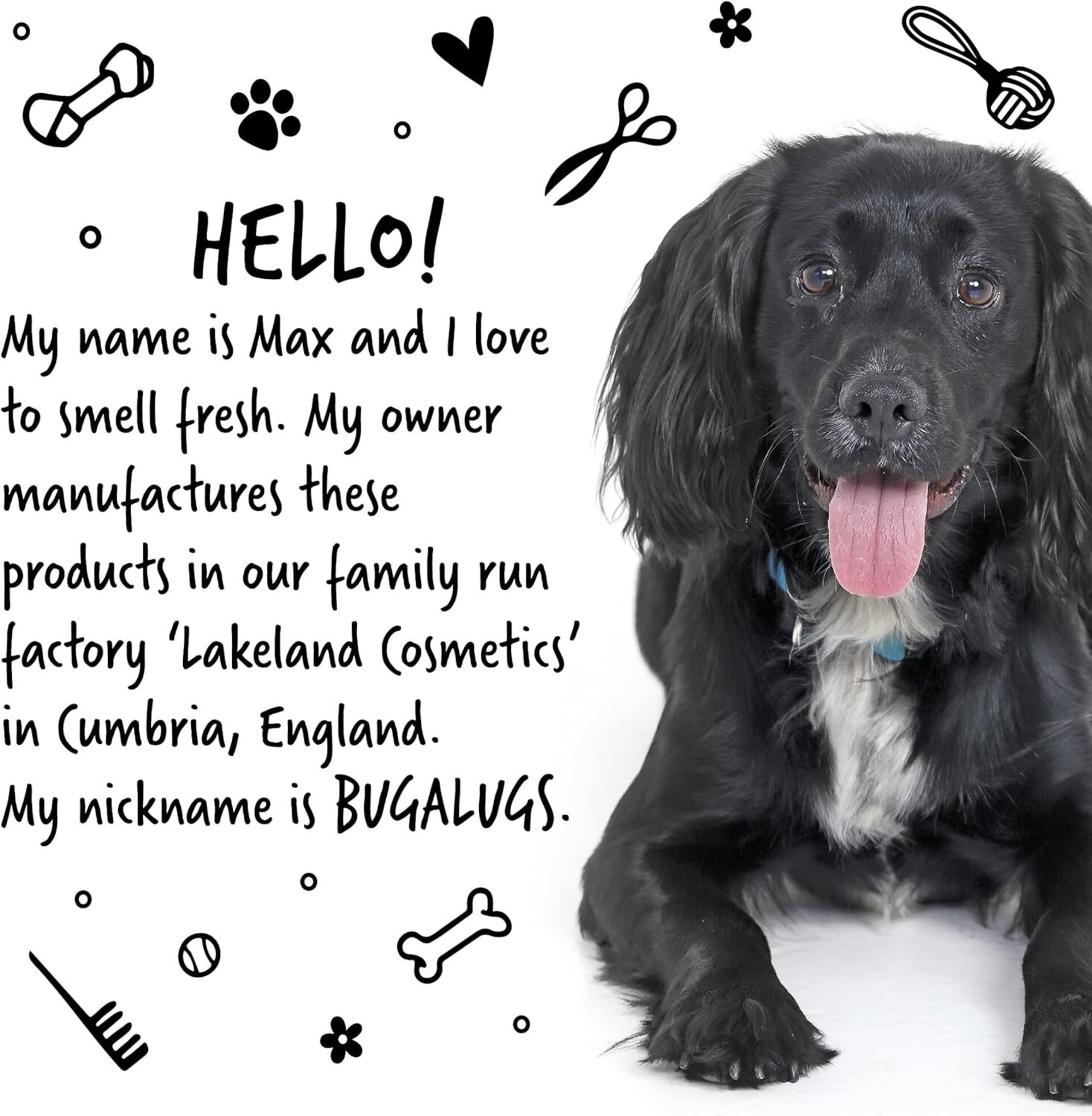 Bugalugs champú natural para perros malolientes con fragancia 1L - 2