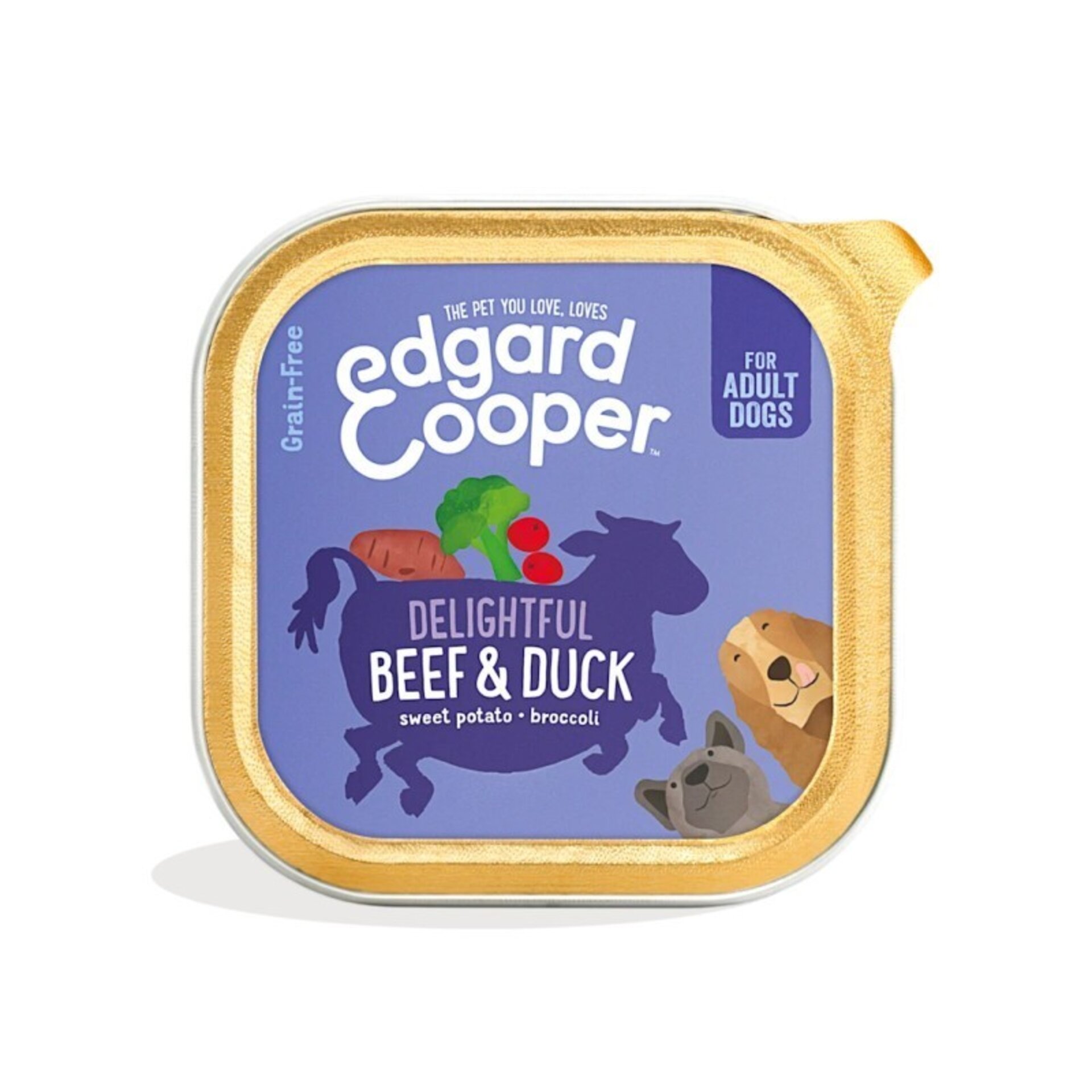 Edgar & Cooper Adult Vacuno y Pato 150 Gr Tarrina para Perros - 1