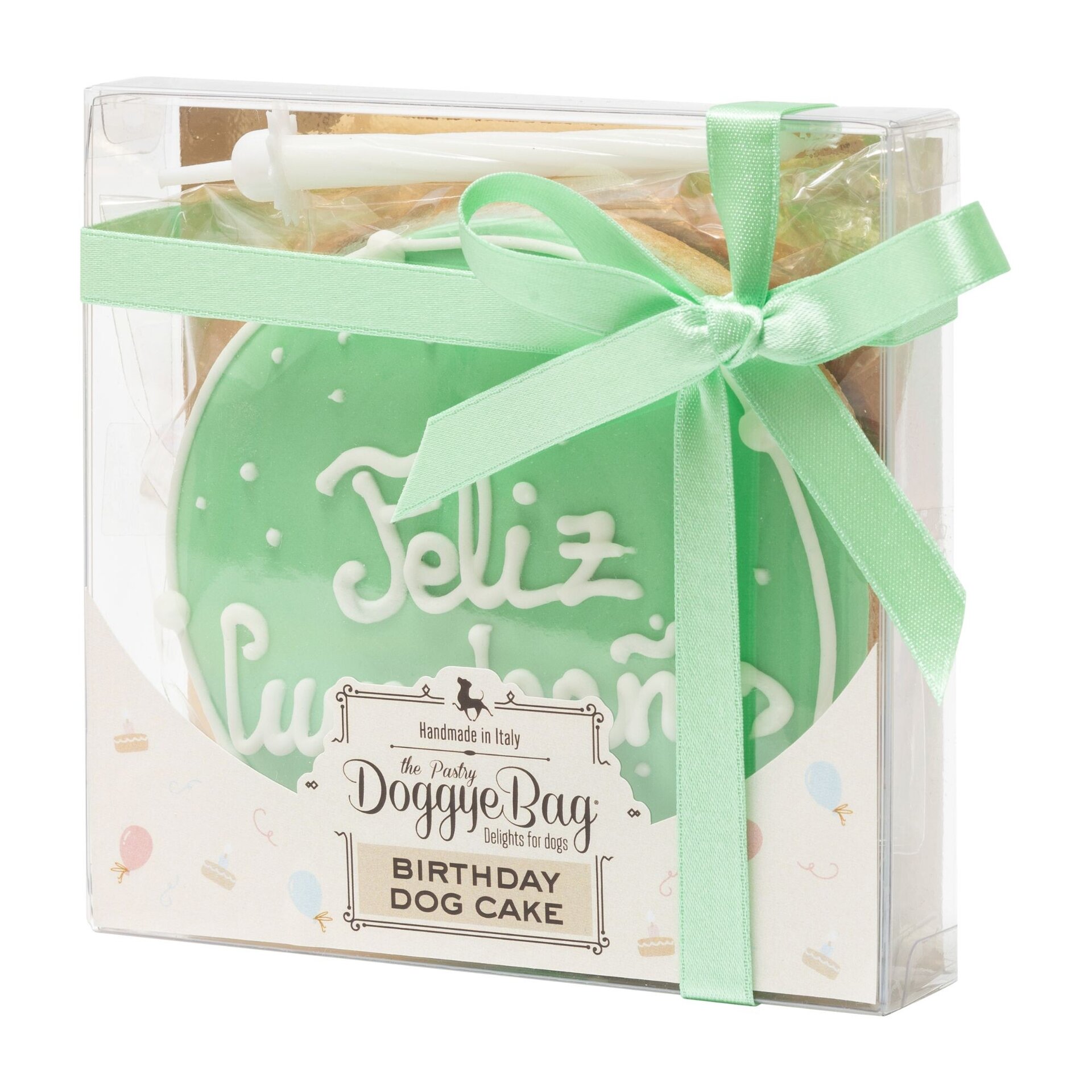 Doggyebag tarta de cumpleaños para perro verde 120g - 1