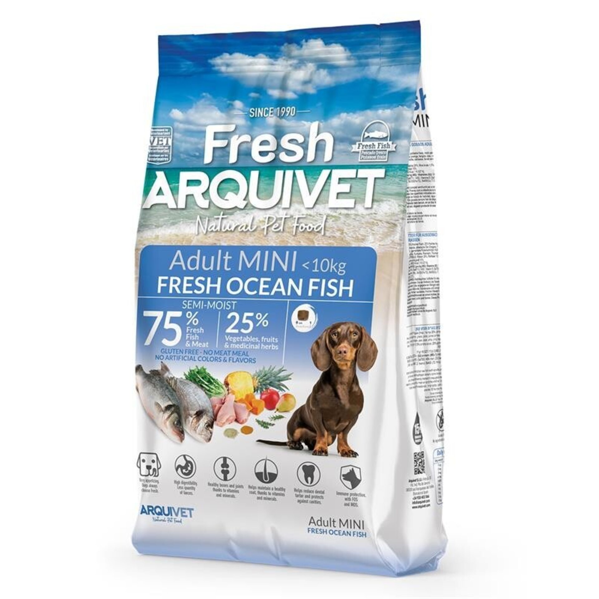 Arquivet Pienso Semihúmedo Fresh Ocean de Pescado para Perrros de Raza Pequeña - 2