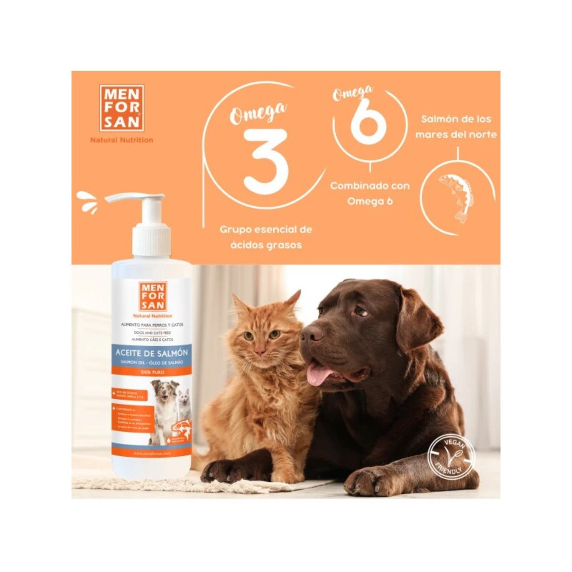 Aceite de salmón para perros y gatos 500ml - 2