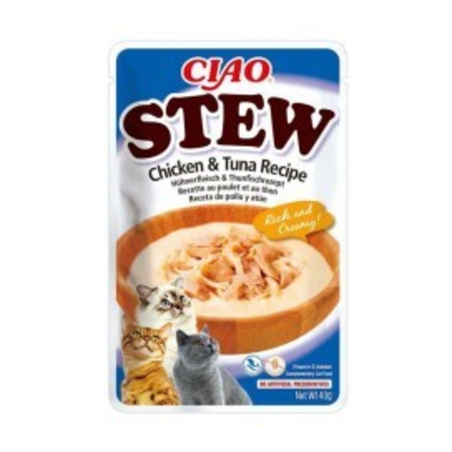 Ciao Stew Guiso Pollo con Atún para Gatos - 1