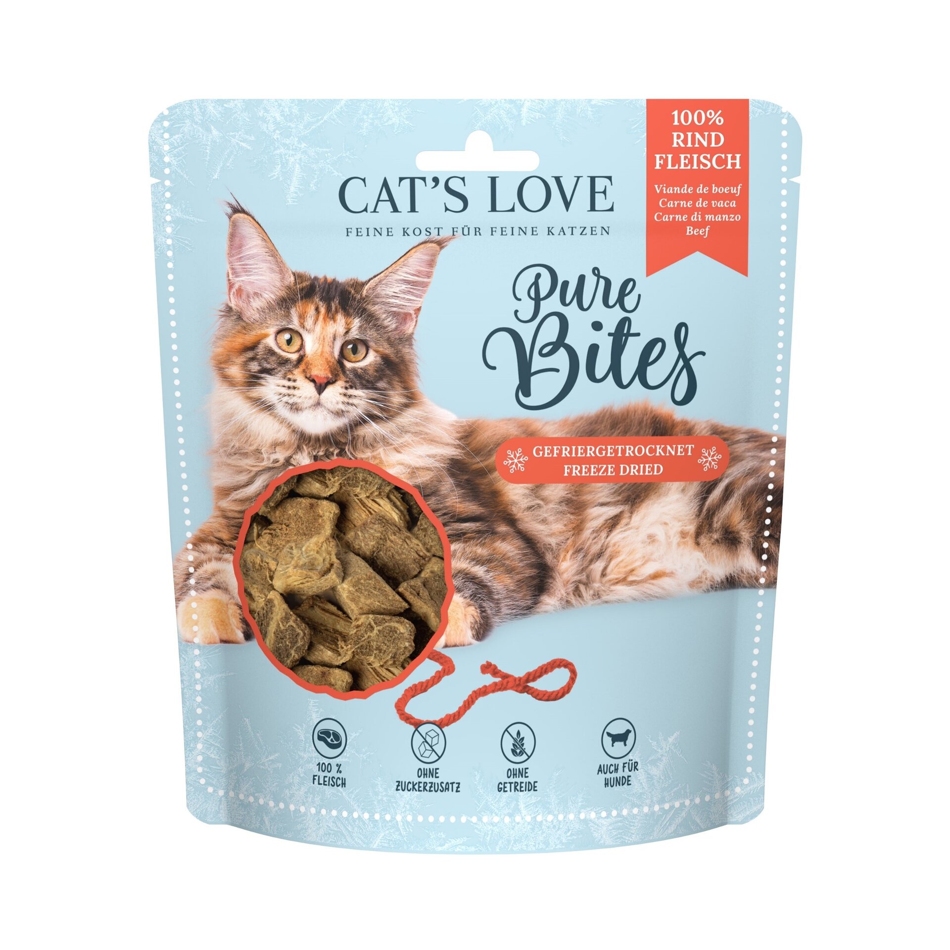 Cat´s love snack liofilizado para gato ternera 40g - 1