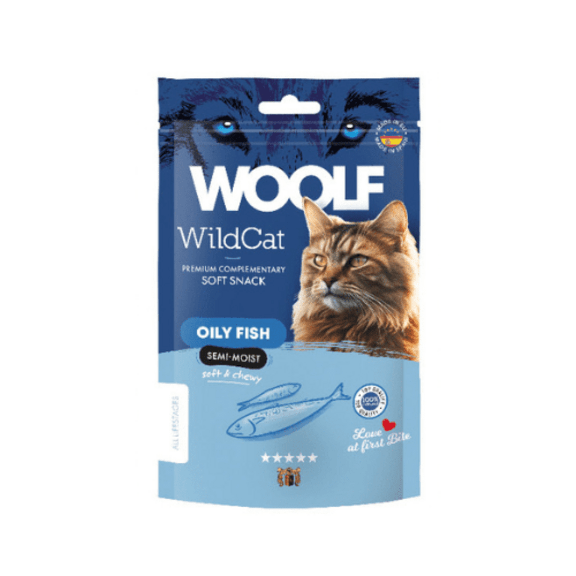 WildCat Snack Semihúmedo de Pescado para Gatos 50gr - 1