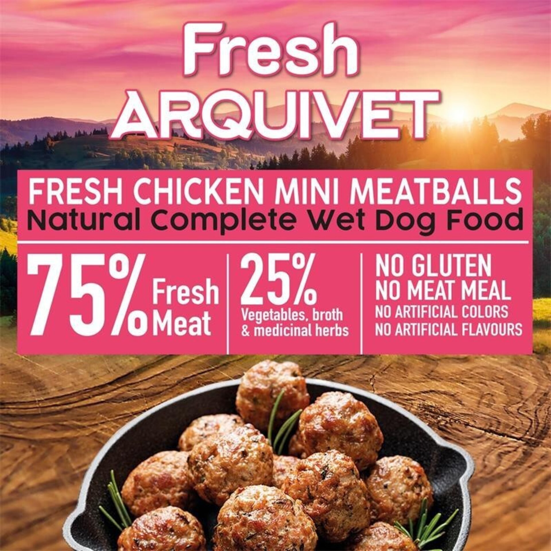 Fresh Chicken / Mini albóndigas con pollo, zanahoria y guisantes. - 2