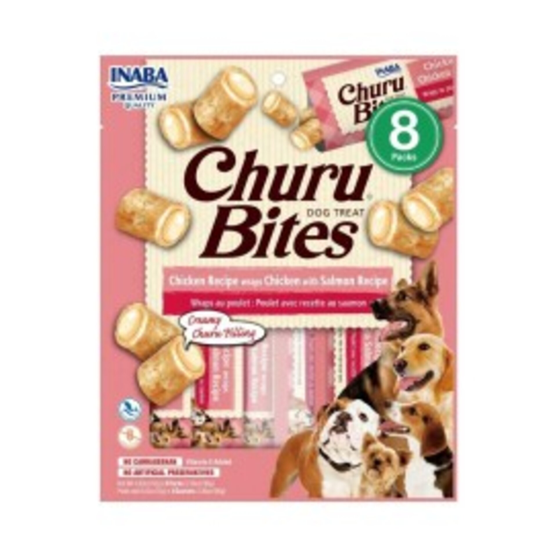 Churu Bites Pollo con Salmón para Perros (8x12g) - 1
