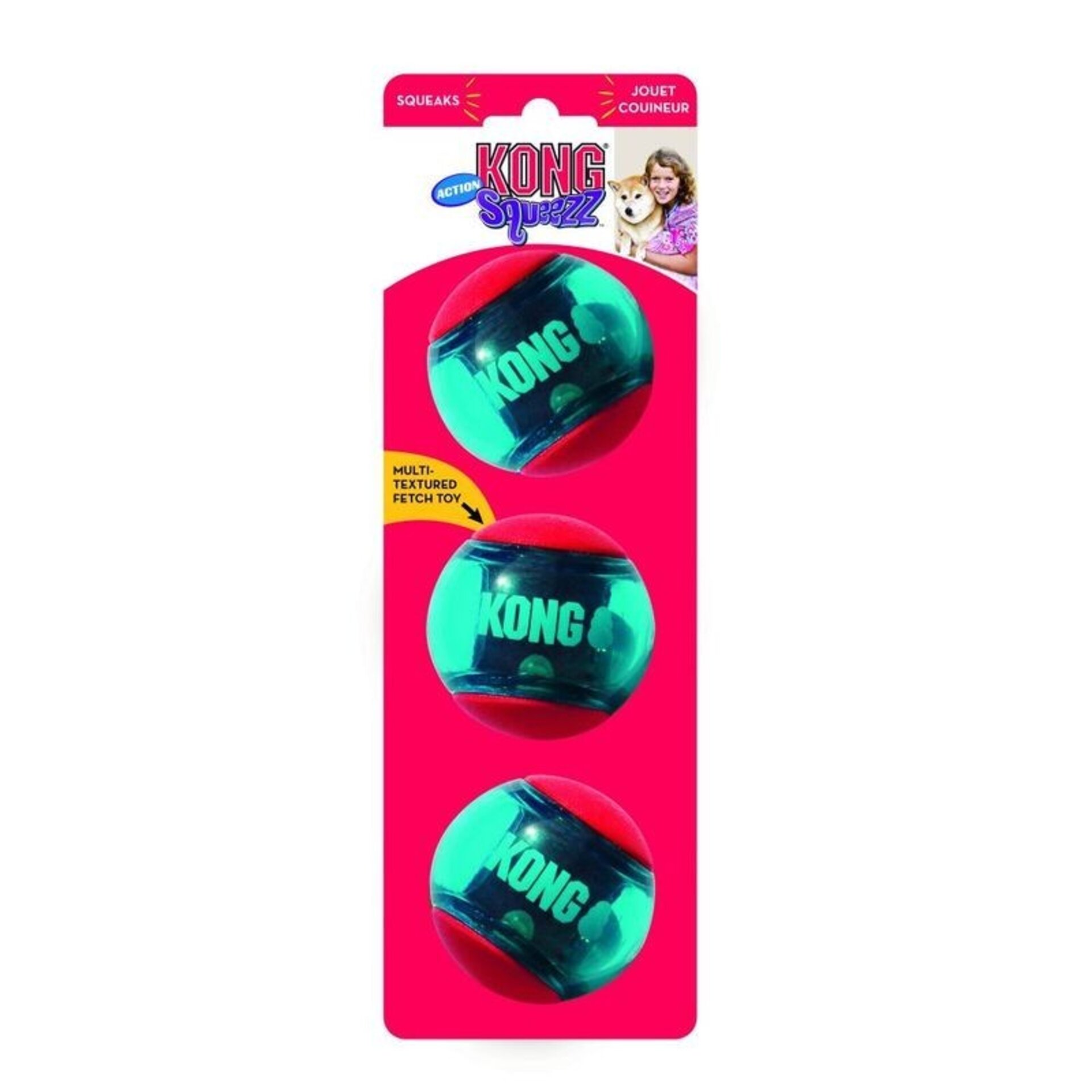 KONG Squeezz Action pelota para perros - 1