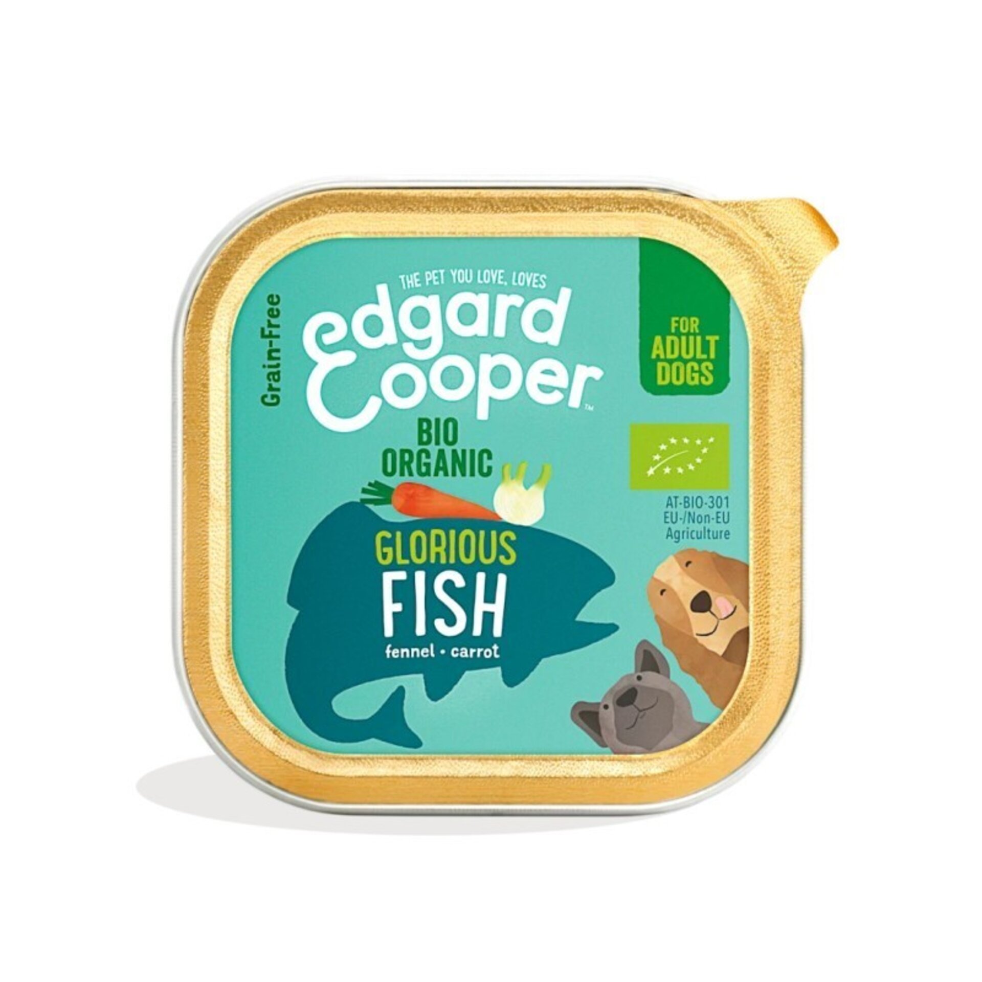 Edgar & Cooper Adult Bio Pescado Orgánico 100 Gr Tarrina para Perros - 1