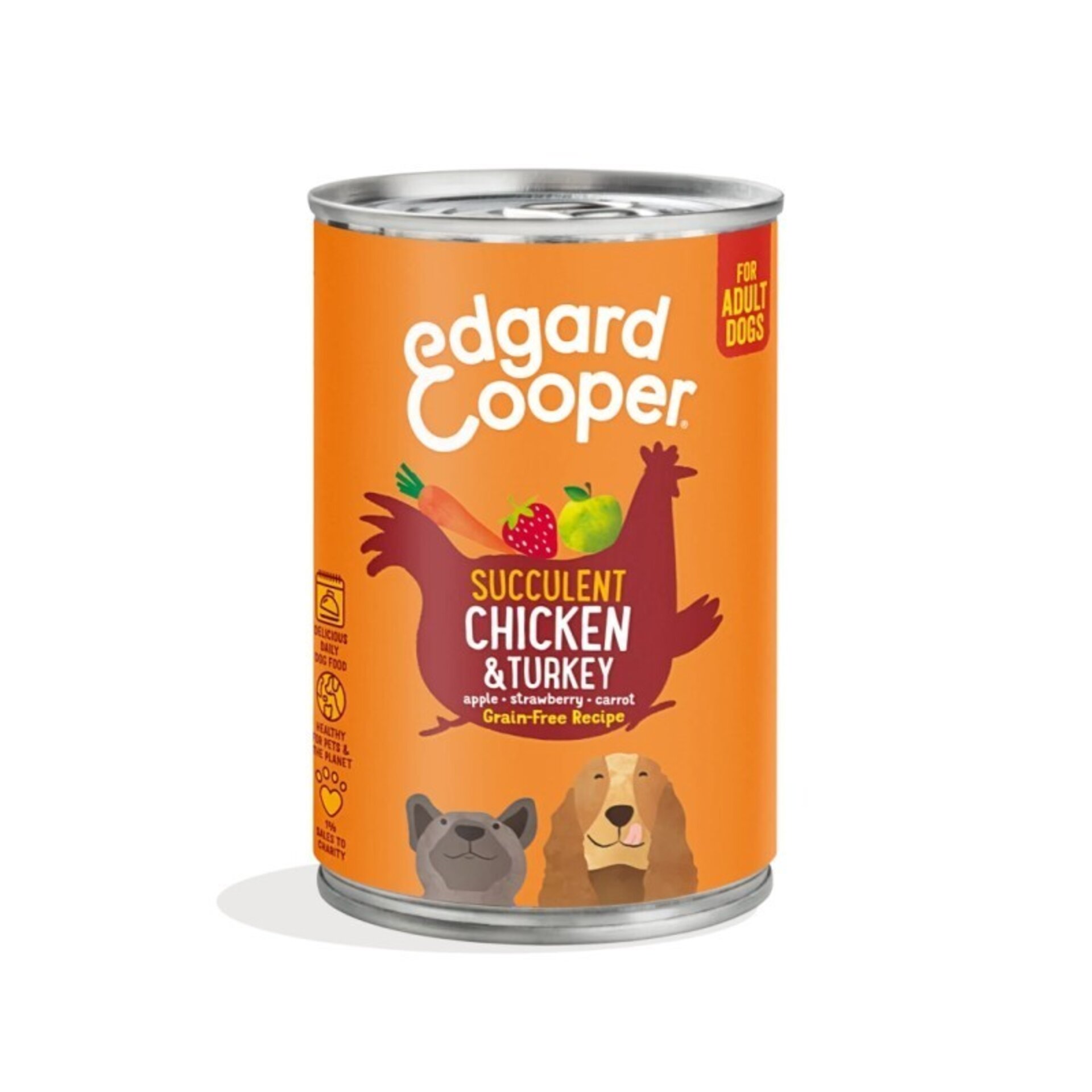 Edgar & Cooper Pollo y Pavo con Manzana 400 Gr - 1