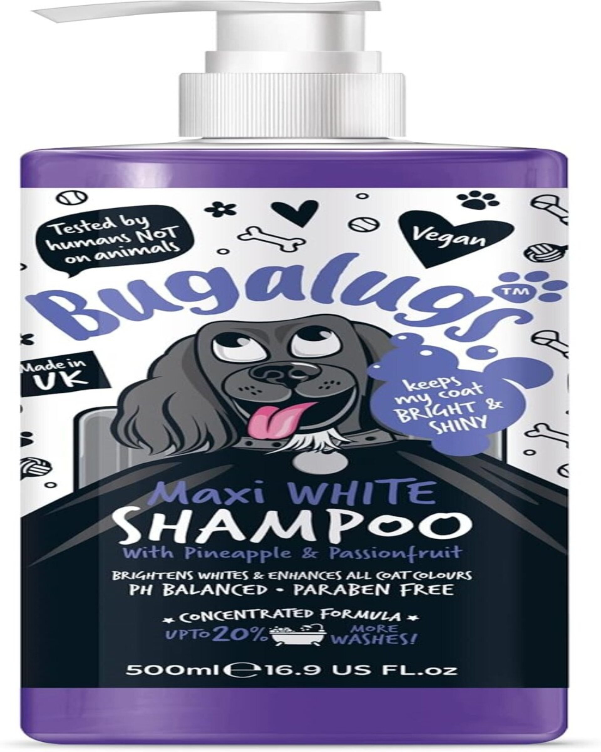 Bugalugs Pelaje blanqueador y abrillantador de piña y maracuyá 500ml - 2