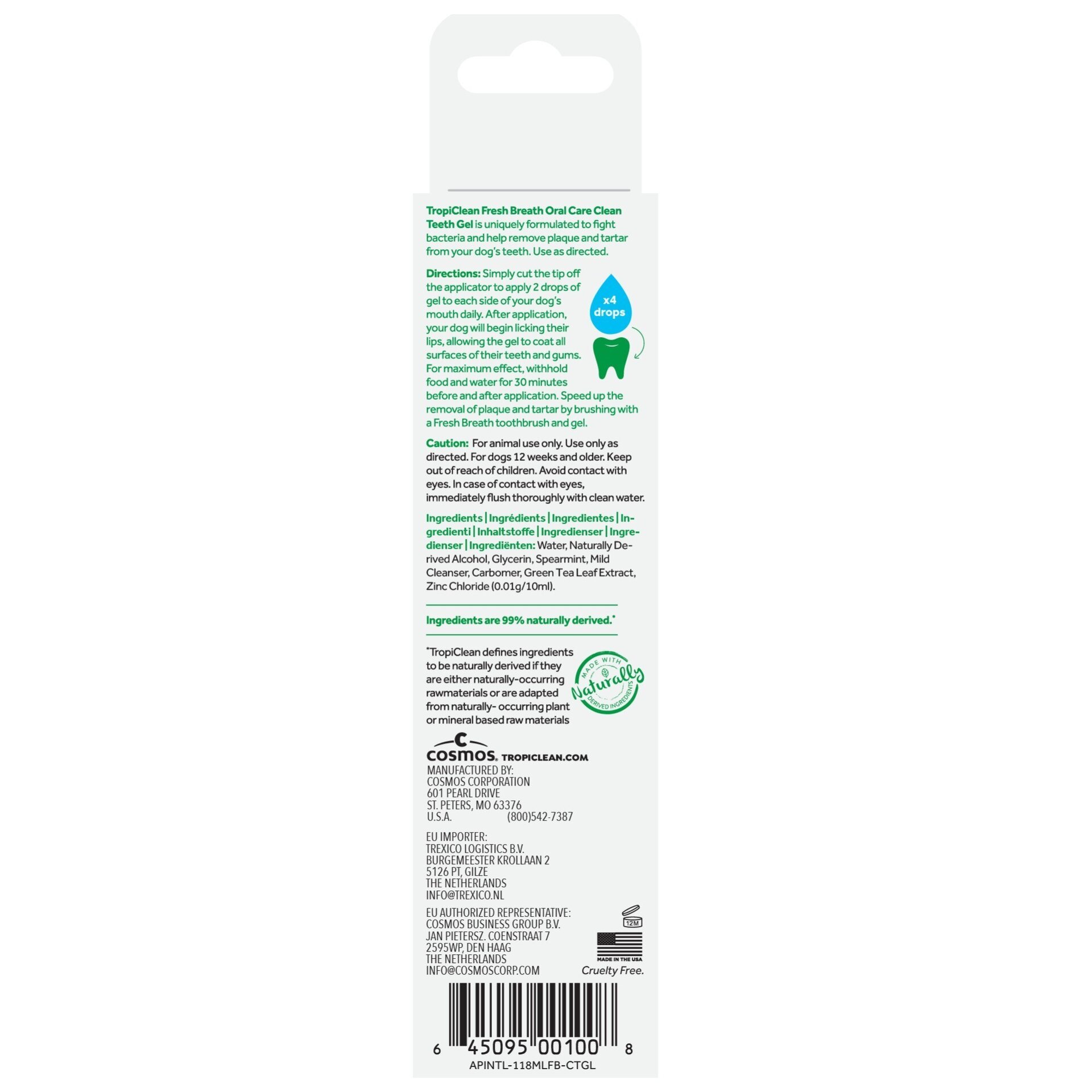 Tropiclean gel bucal para un aliento fresco y dientes limpios 118ml - 2