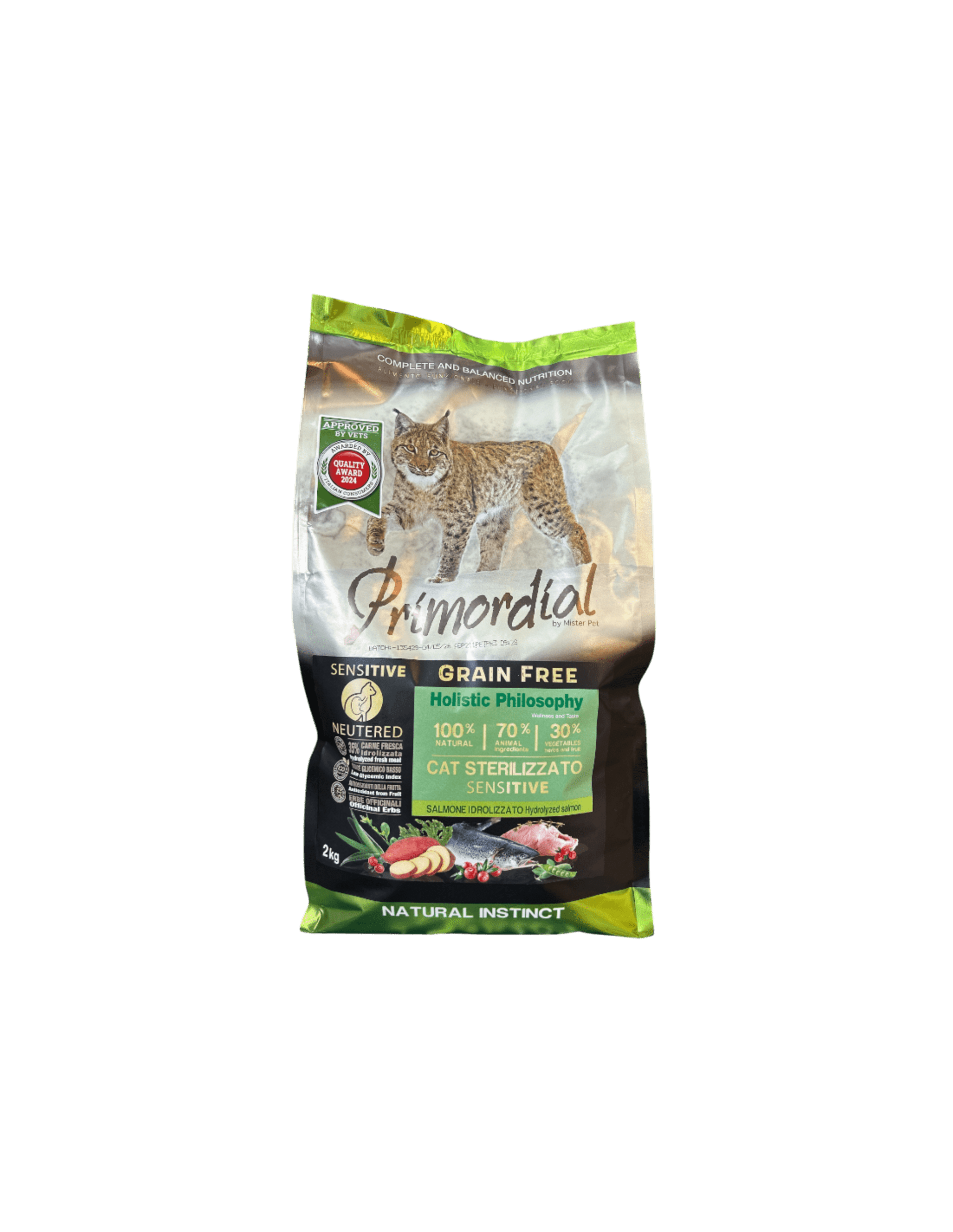 PRIMORDIAL Esterilizado SENSITIVE salmón 2KG - 1