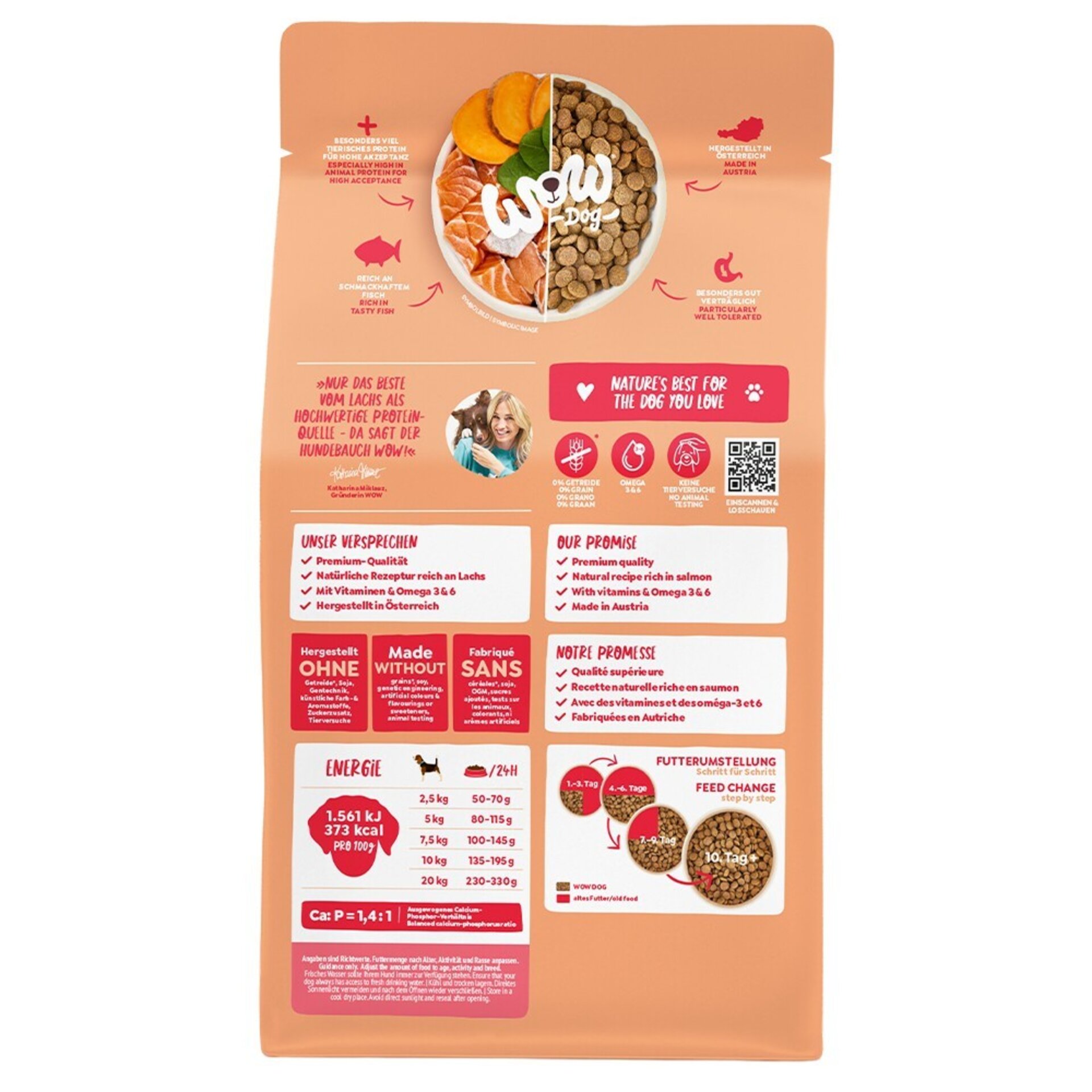 WOW Alimento seco mini adulto salmón 1kg - 2