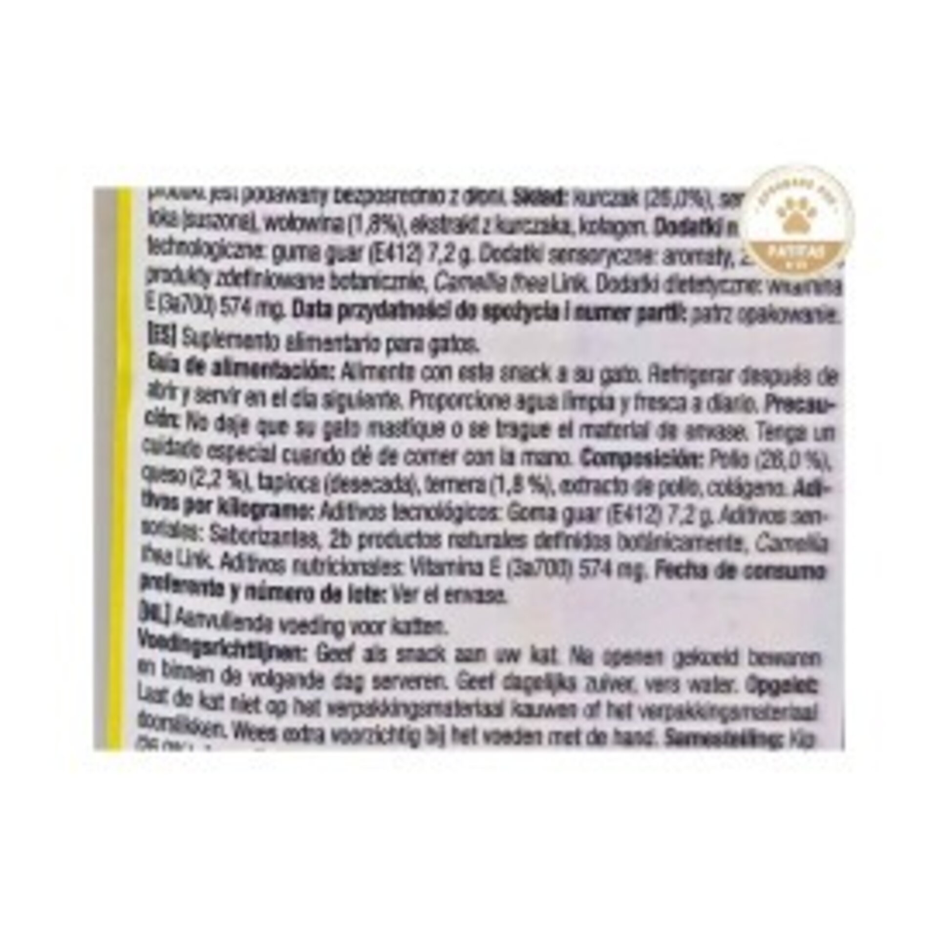 Churu Pollo, Queso & Ternera 4×14 g para Gatos - 4