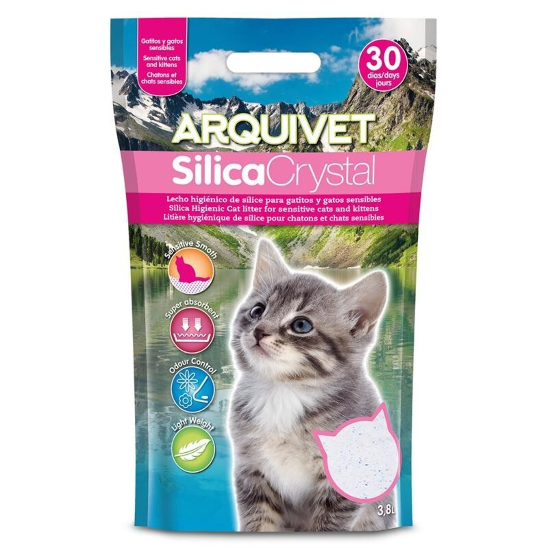 Silica Crystal para gatitos 3,8 L - 1