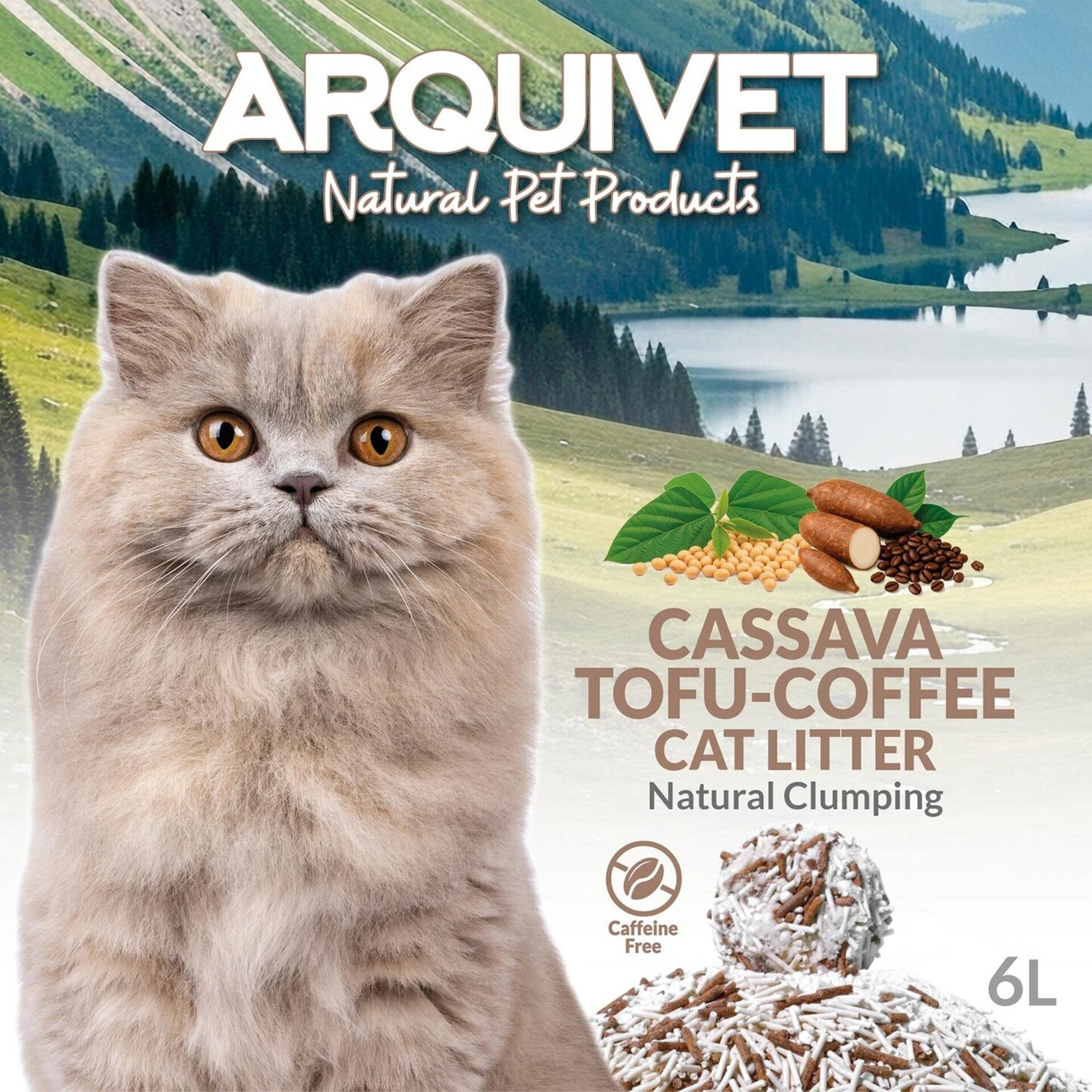 Cassava Tofu Coffee Cat Litter - Arena aglomerante para gatos - 3
