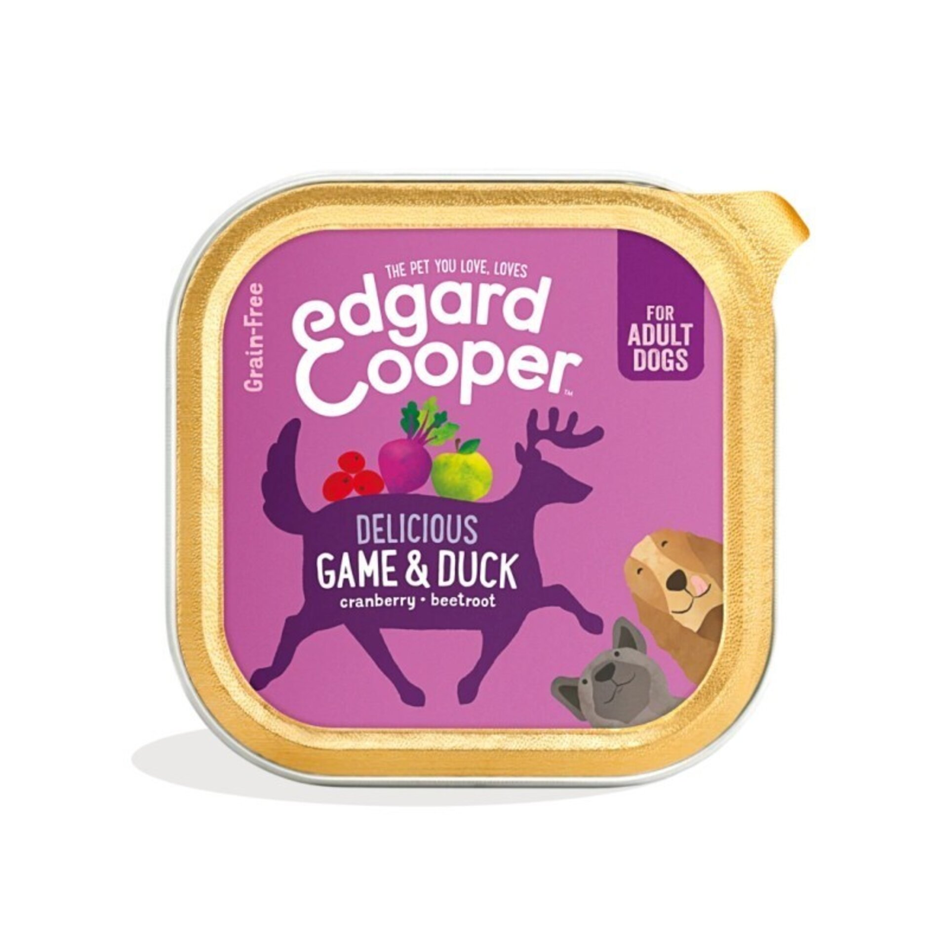 Edgar & Cooper Adult Venado y Pato 150 Gr Tarrina para Perros - 1