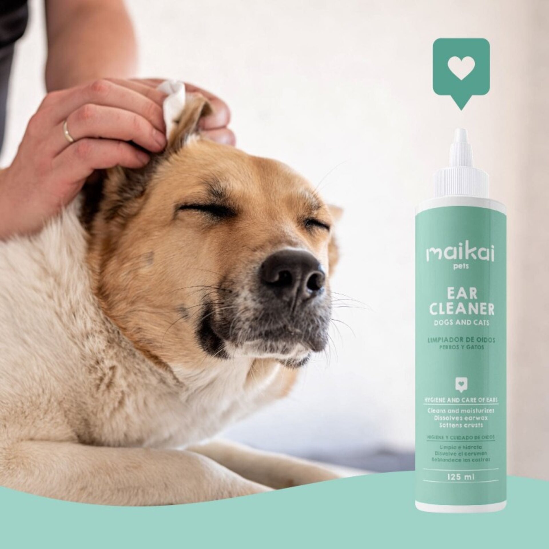 Limpiador oídos para perros y gatos (125ml) - 4